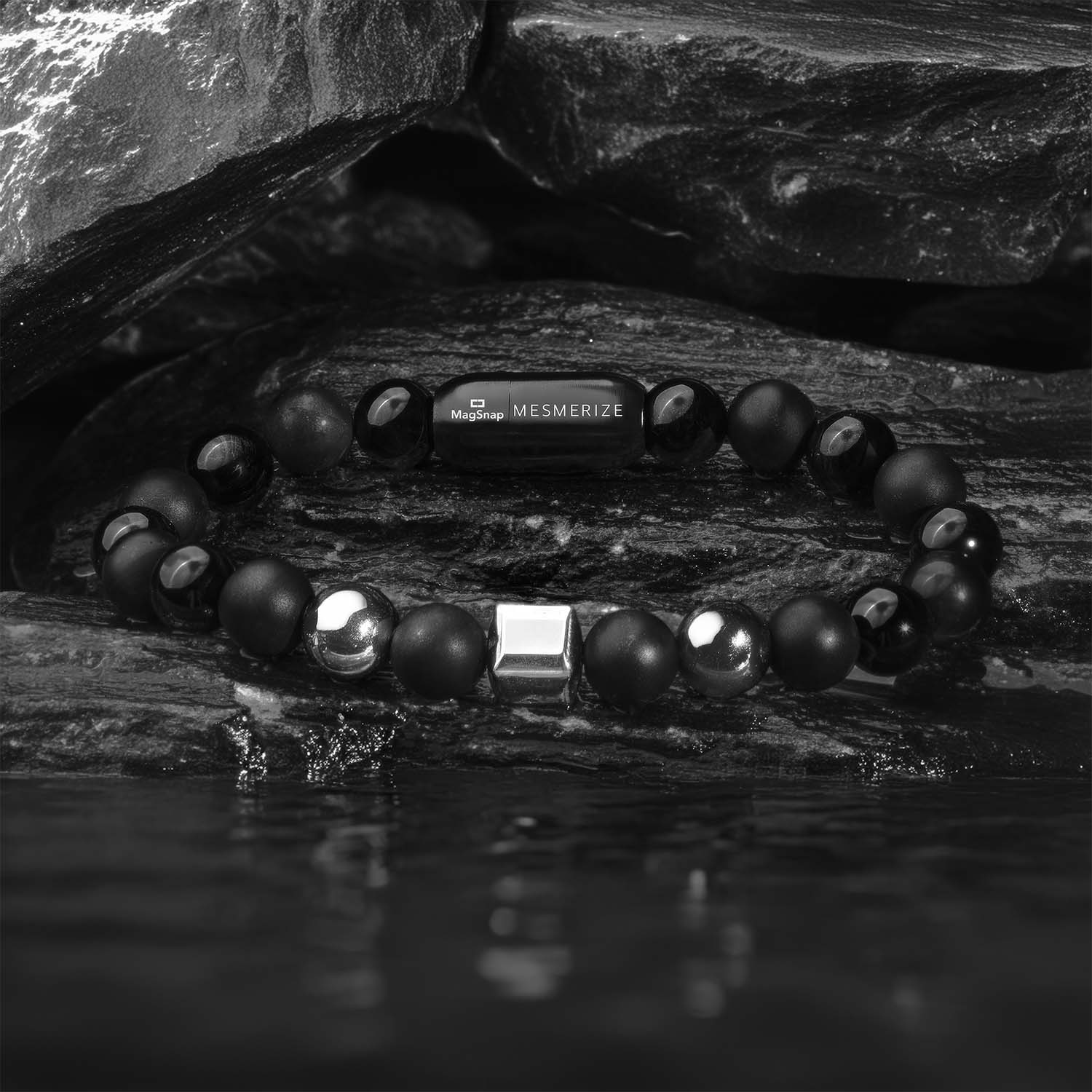 Personalised Stealth Gloss Black Bracelet With Magsnap2 - Image 9