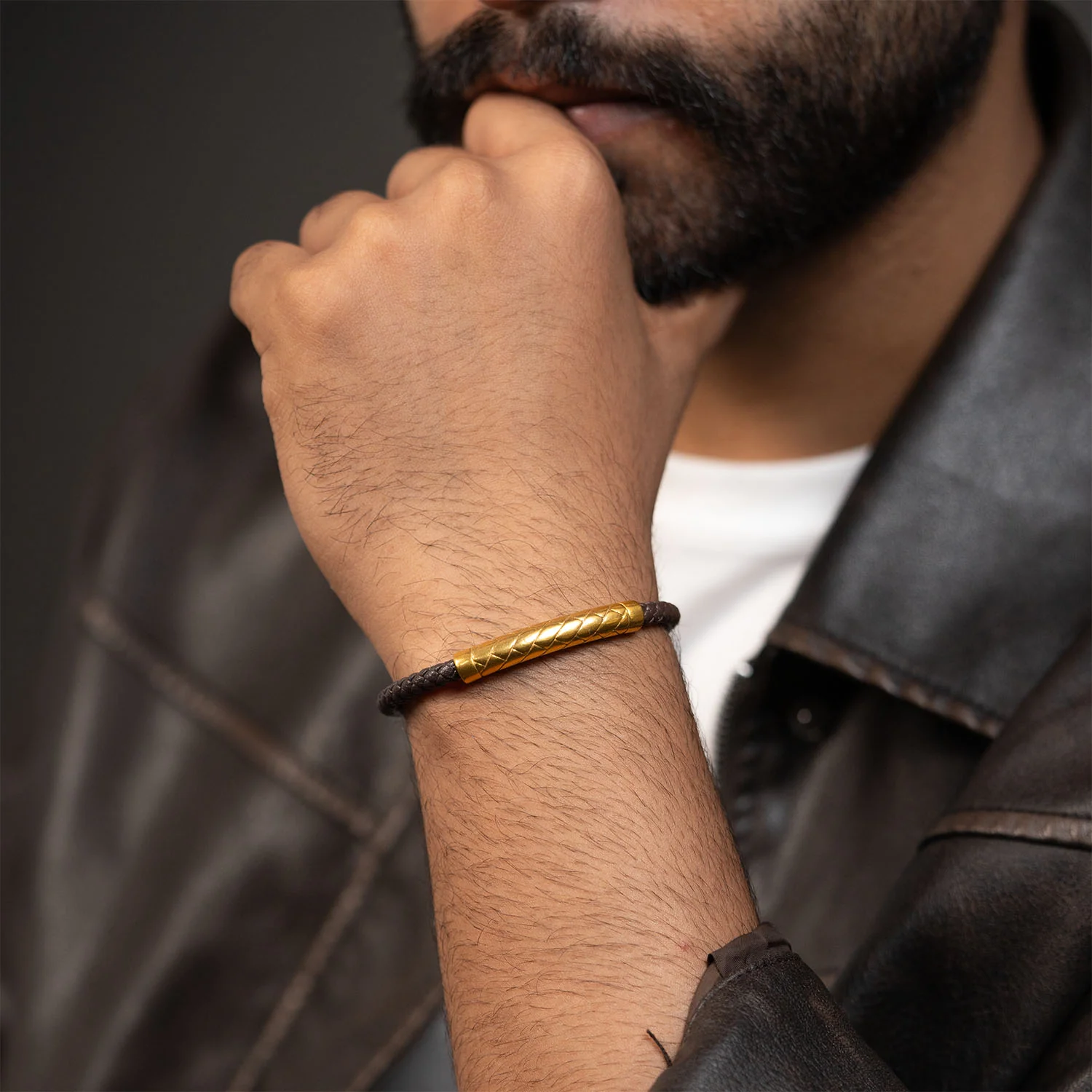 Prime NeoLeather Bracelet With Tube Clasp - Image 2