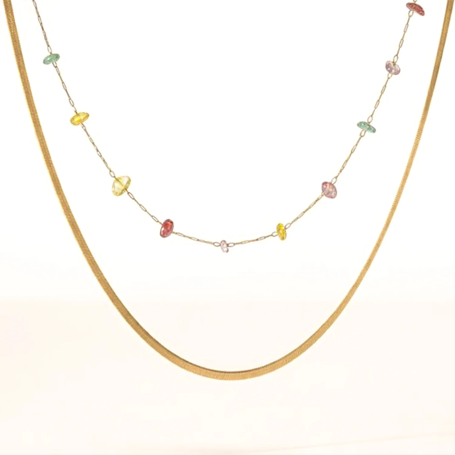 Prism Drift Stack Necklace