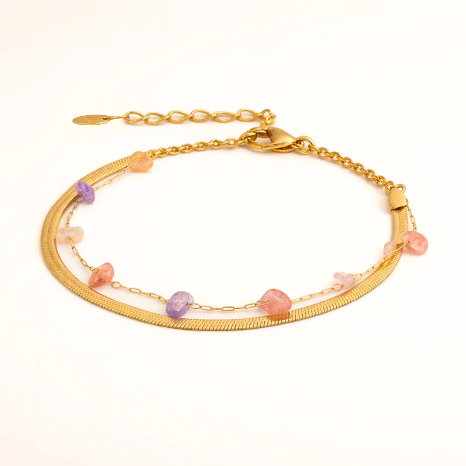 Prism Flow Stack Adjustable Bracelet