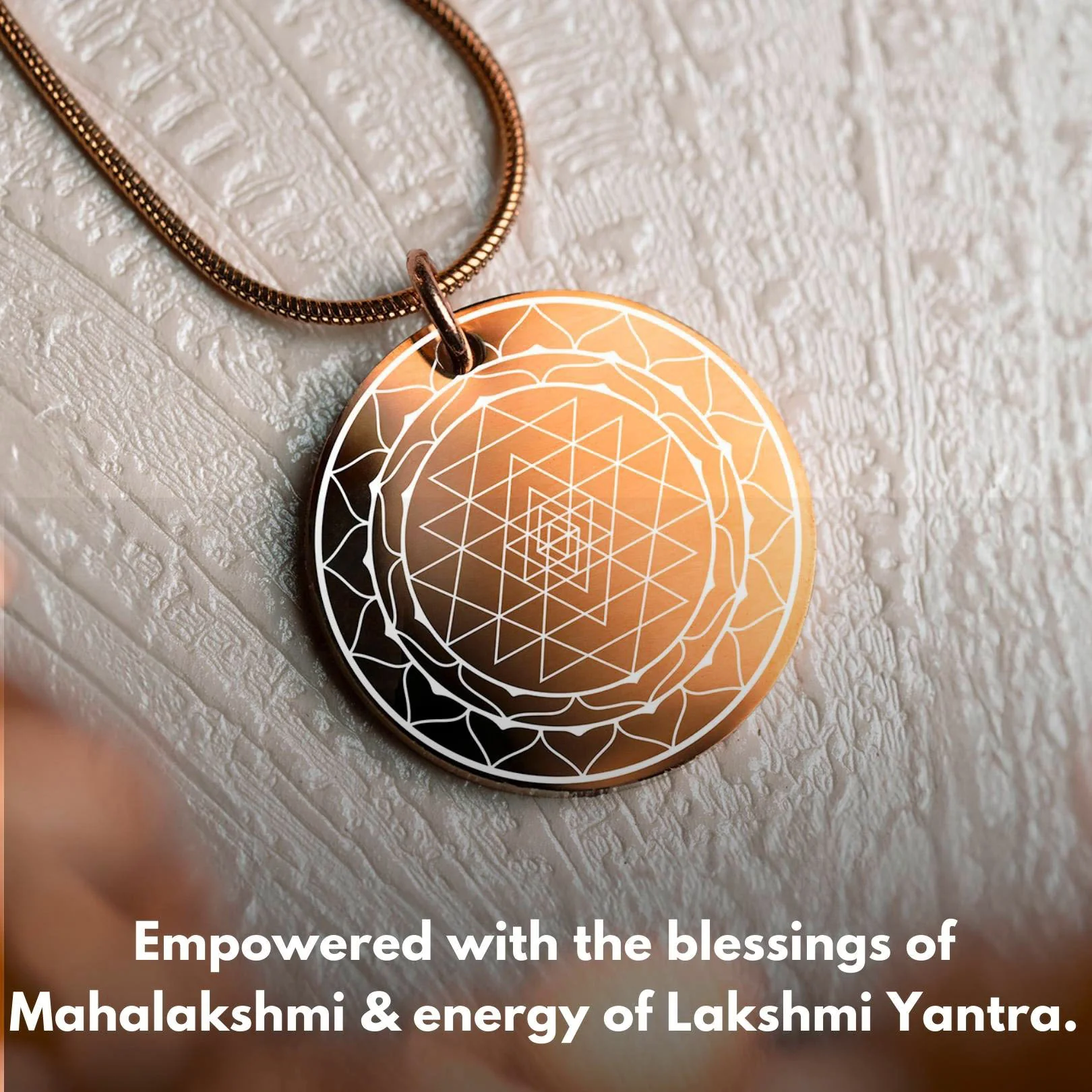 Prosperity Lakshmi Yantra Circle Necklace - Image 9