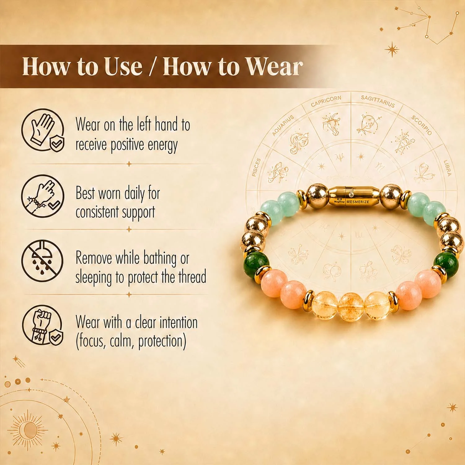 Rajyog Wealth & Power Natural Stone Bracelet - Image 14