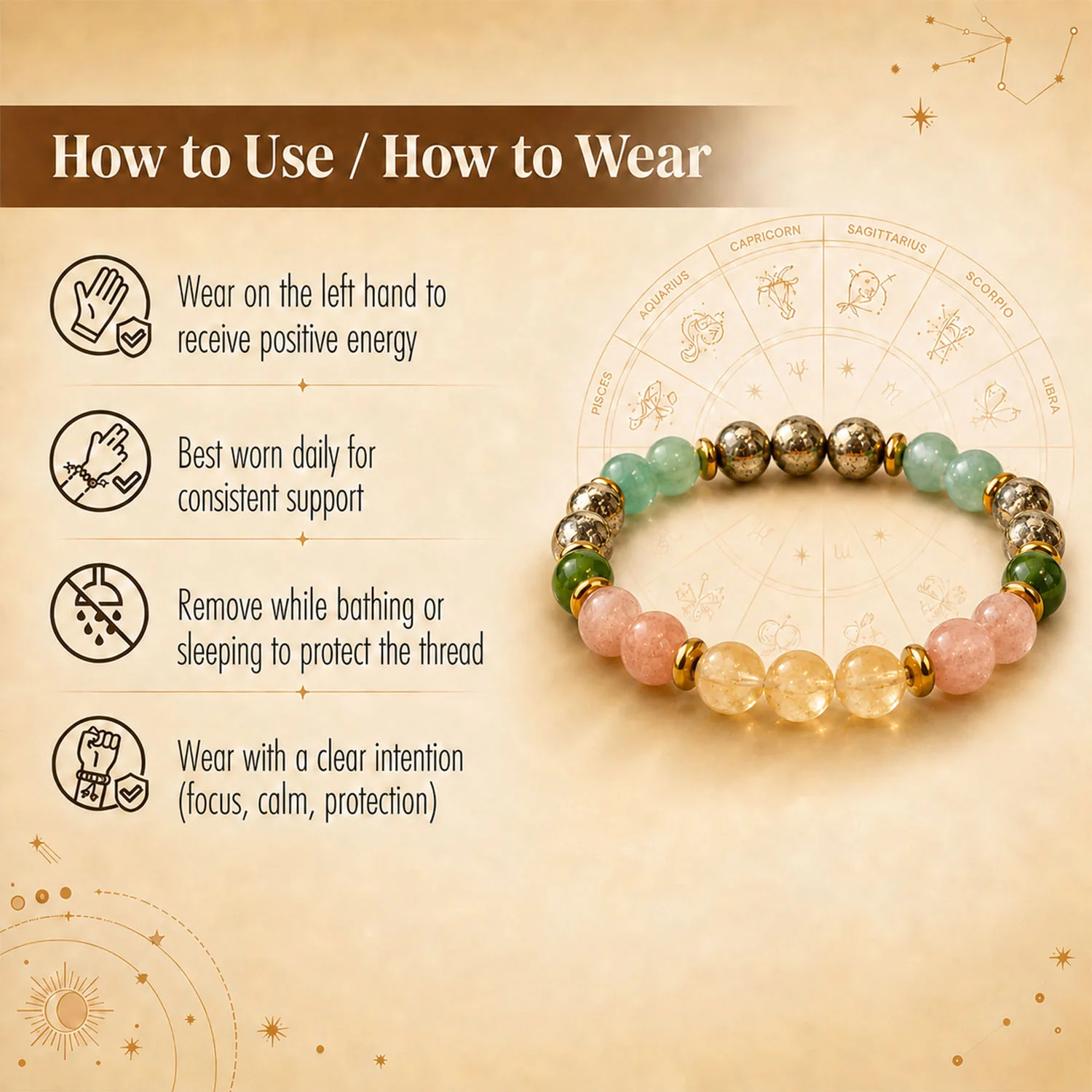Rajyog Wealth & Power Natural Stone Bracelet - Image 5