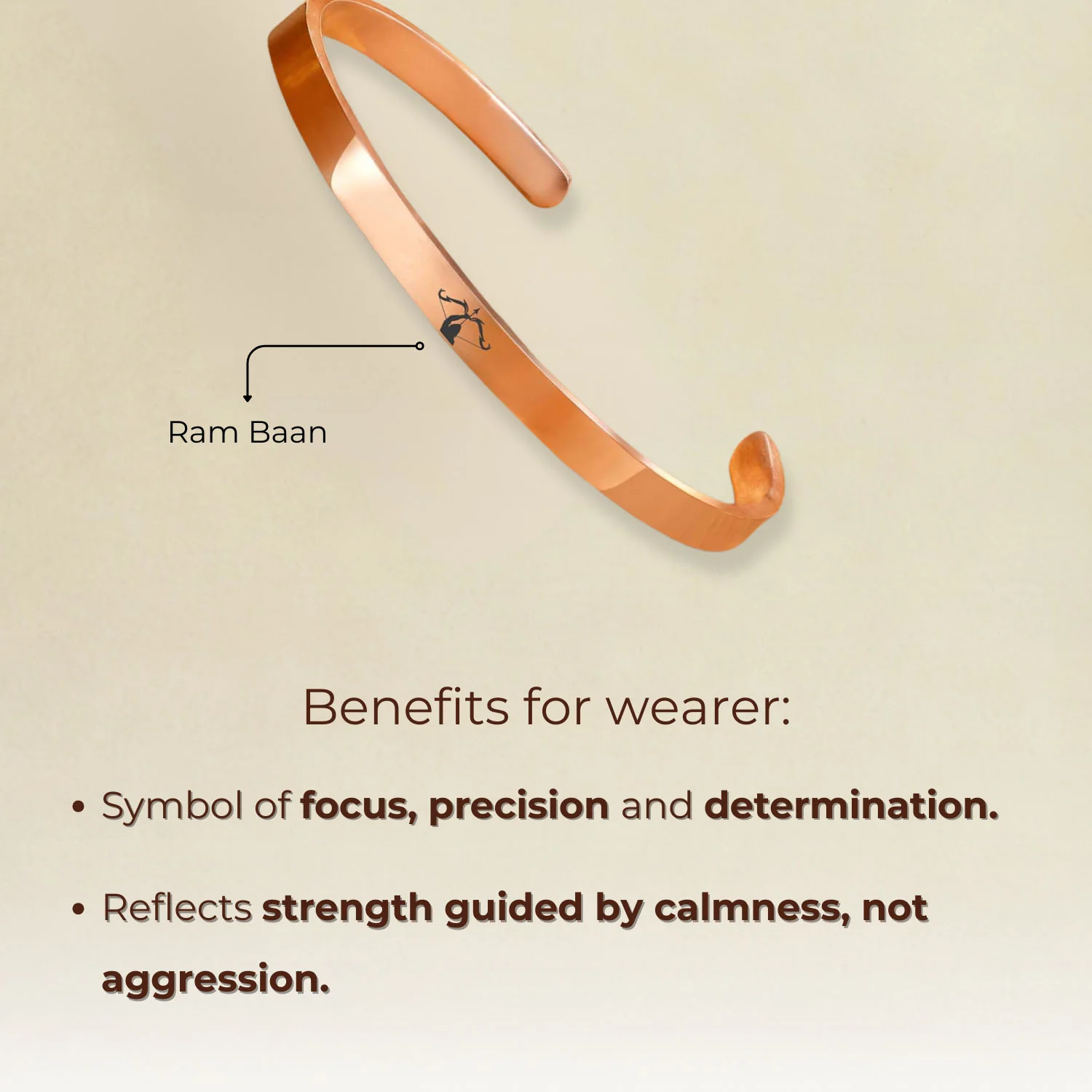 Ram Baan Gloss Cuff Adjustable Bracelet - Image 2