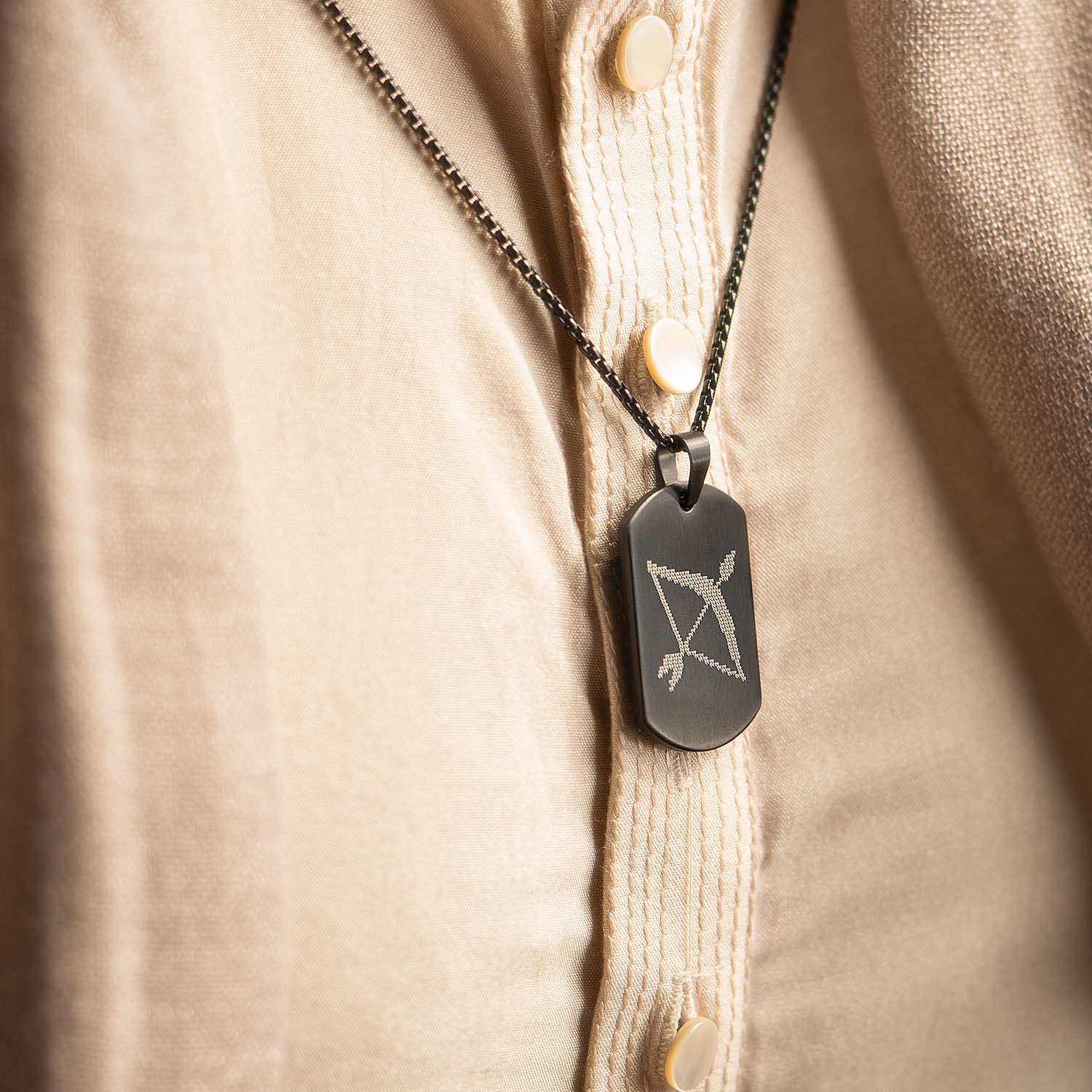 Ram Baan MicroCarved Tag Necklace - Image 11