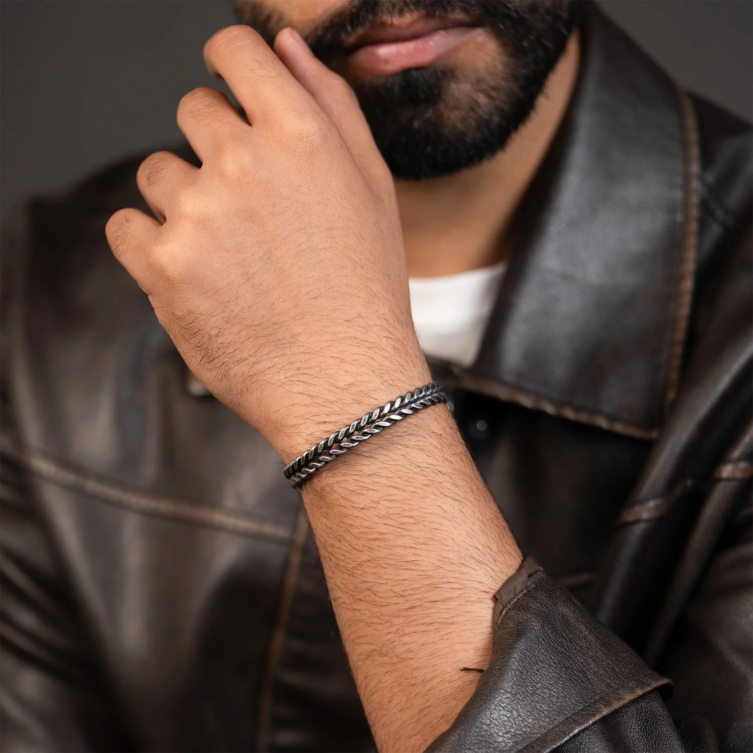Raw Braid Cuff Bracelet - Image 2