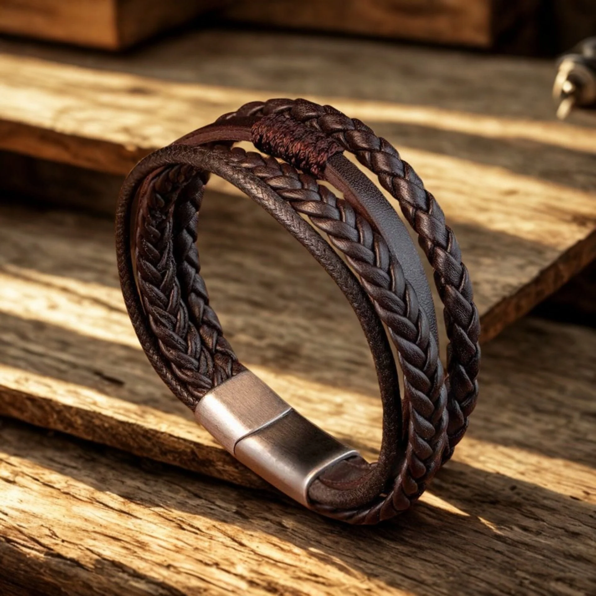 Rebel Grip Draped NeoLeather Bracelet with MagSlide - Image 7