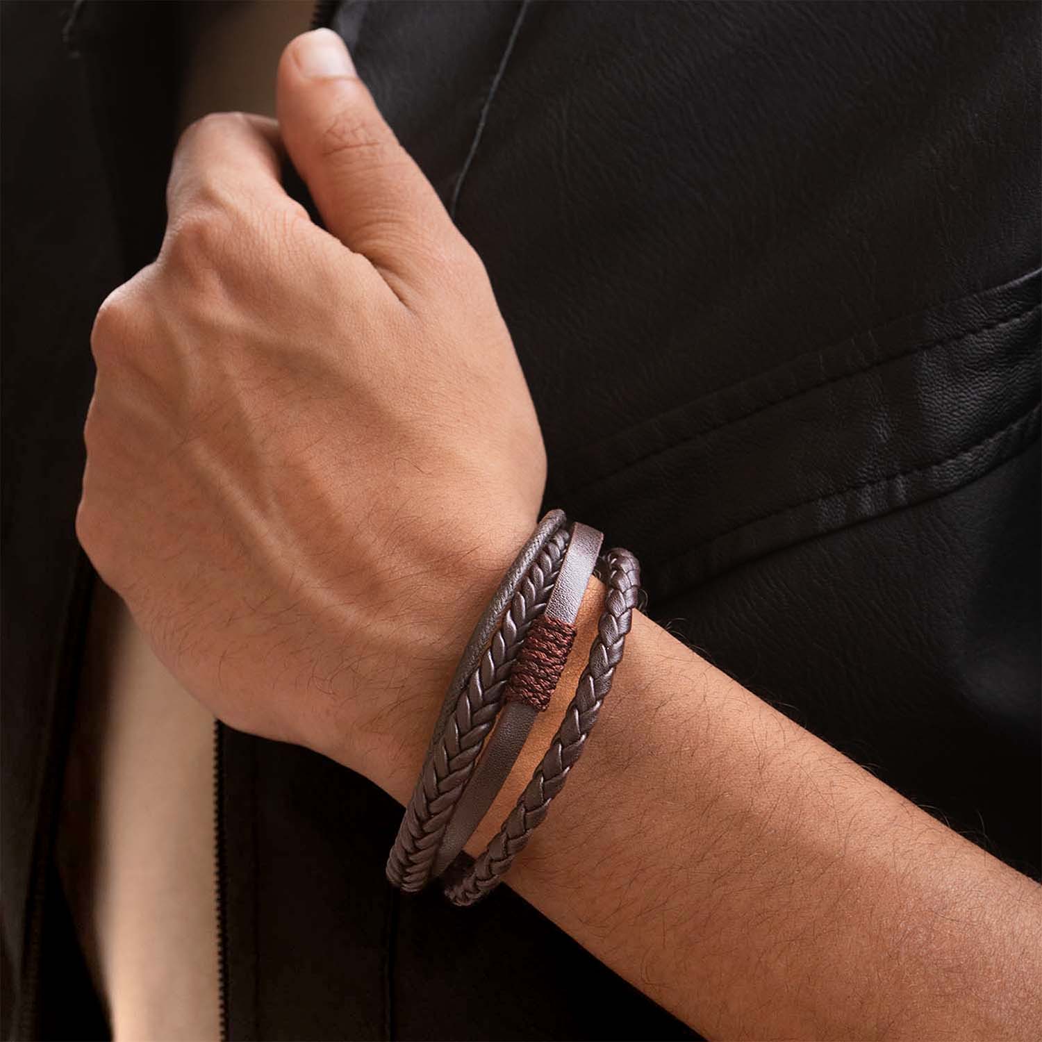 Rebel Grip Draped NeoLeather Bracelet with MagSlide - Image 8