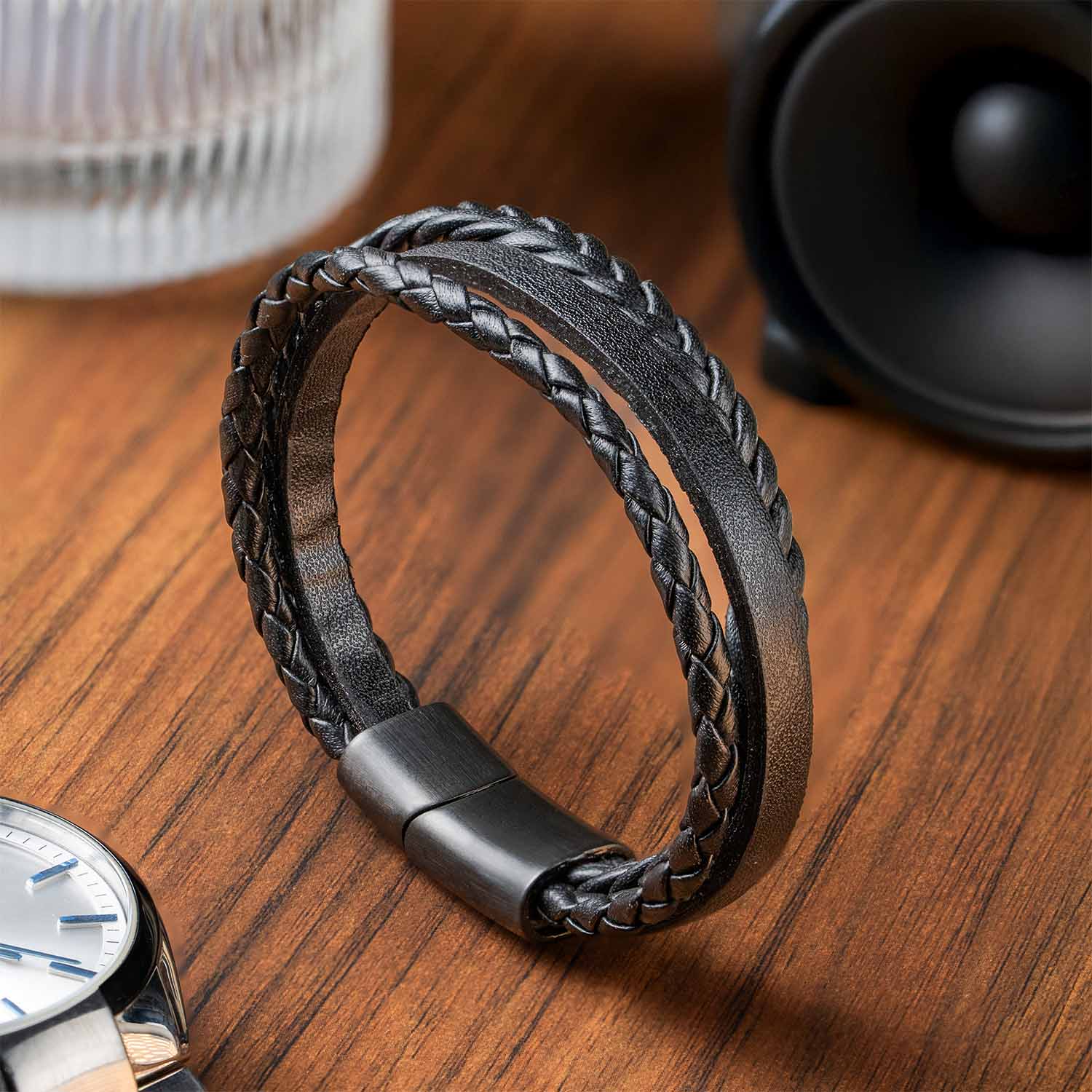 Rogue Textured NeoLeather Bracelet with MagSlide