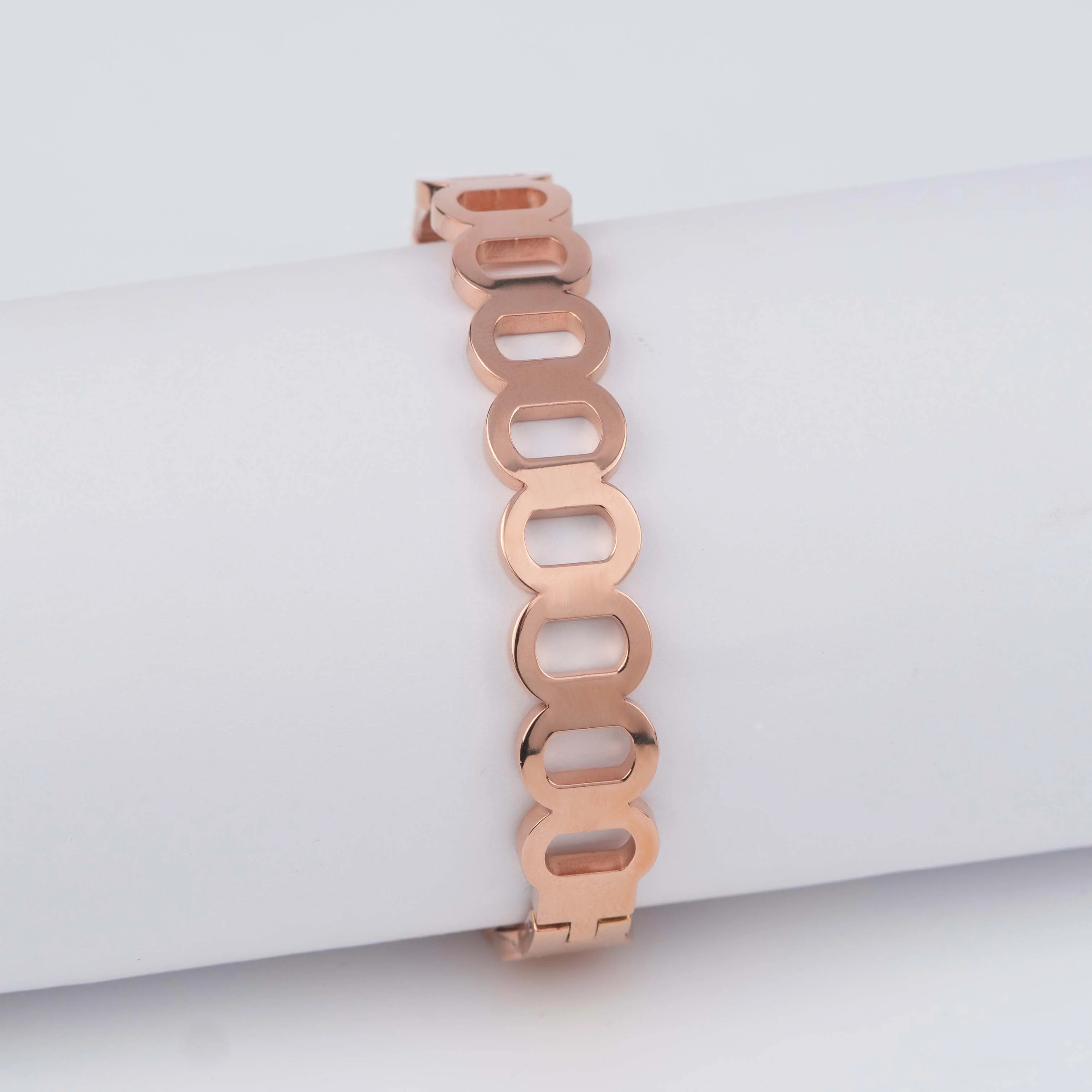 Rose Gold Diamond Reversible Bracelet - Image 4