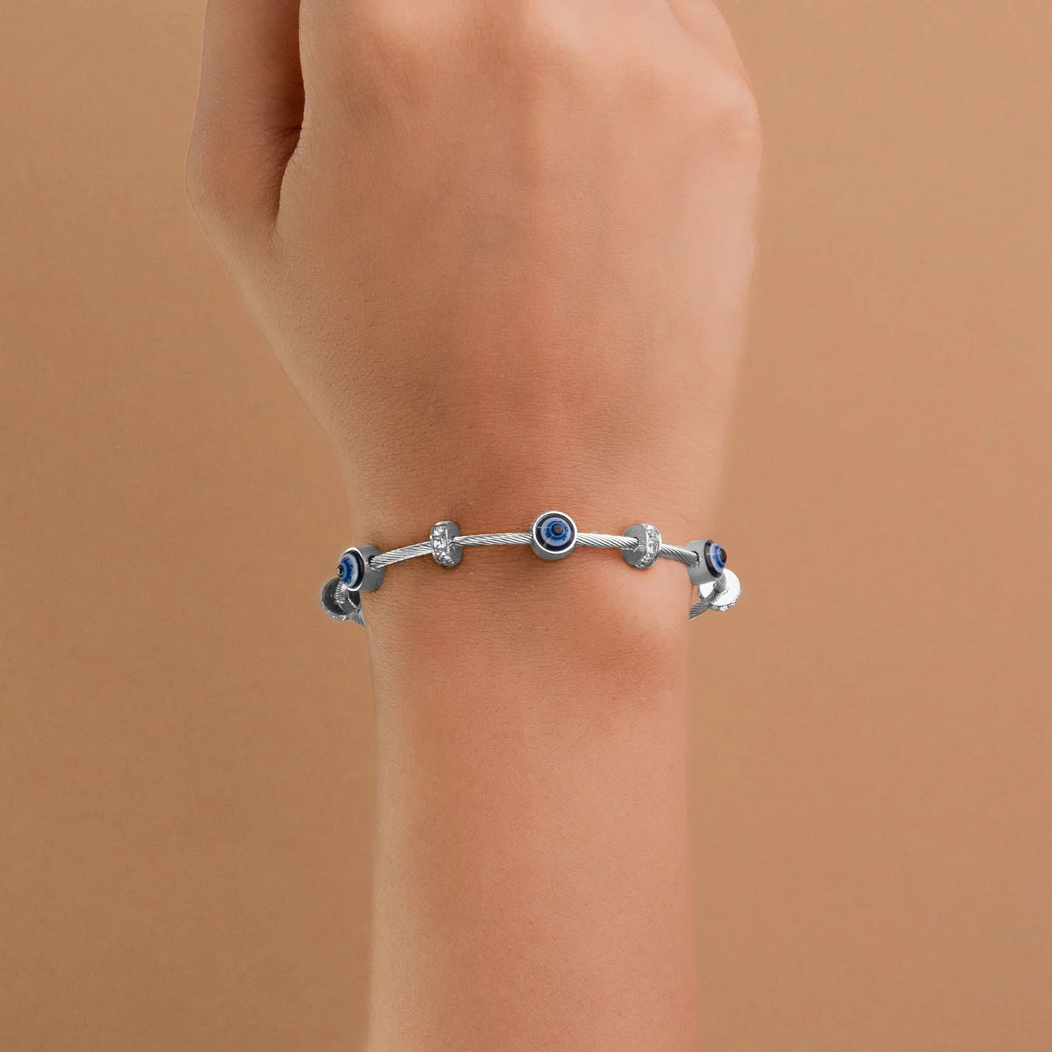 Evil Eye Diamond Magnetic Bracelet - Image 14