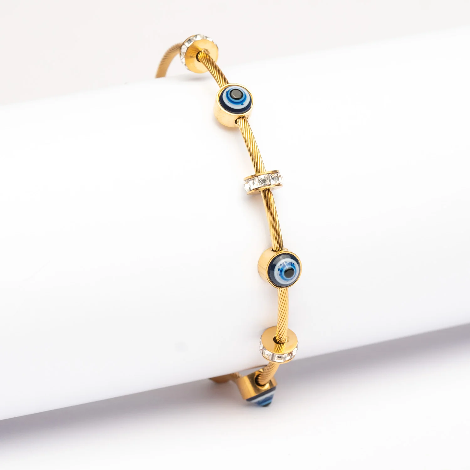 Evil Eye Diamond Magnetic Bracelet - Image 8