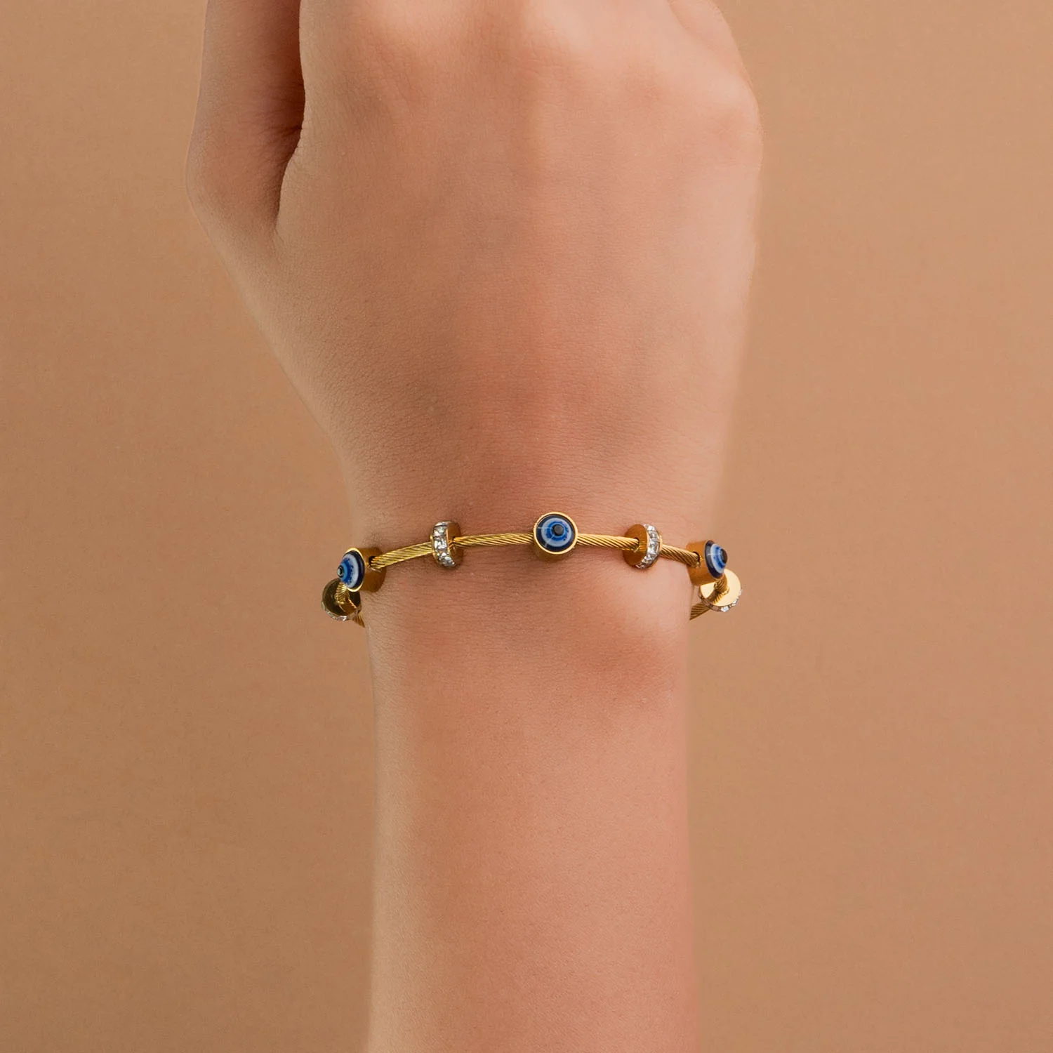 Evil Eye Diamond Magnetic Bracelet - Image 9