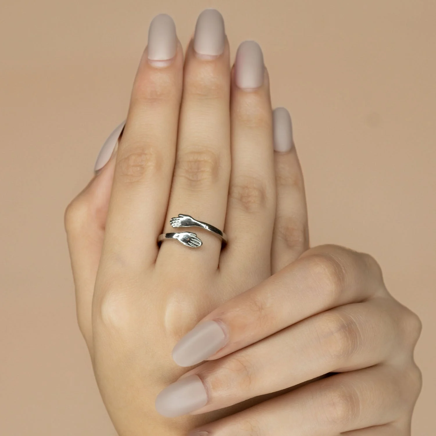 Adjustable Stainless Steel Hug Ring - Image 3