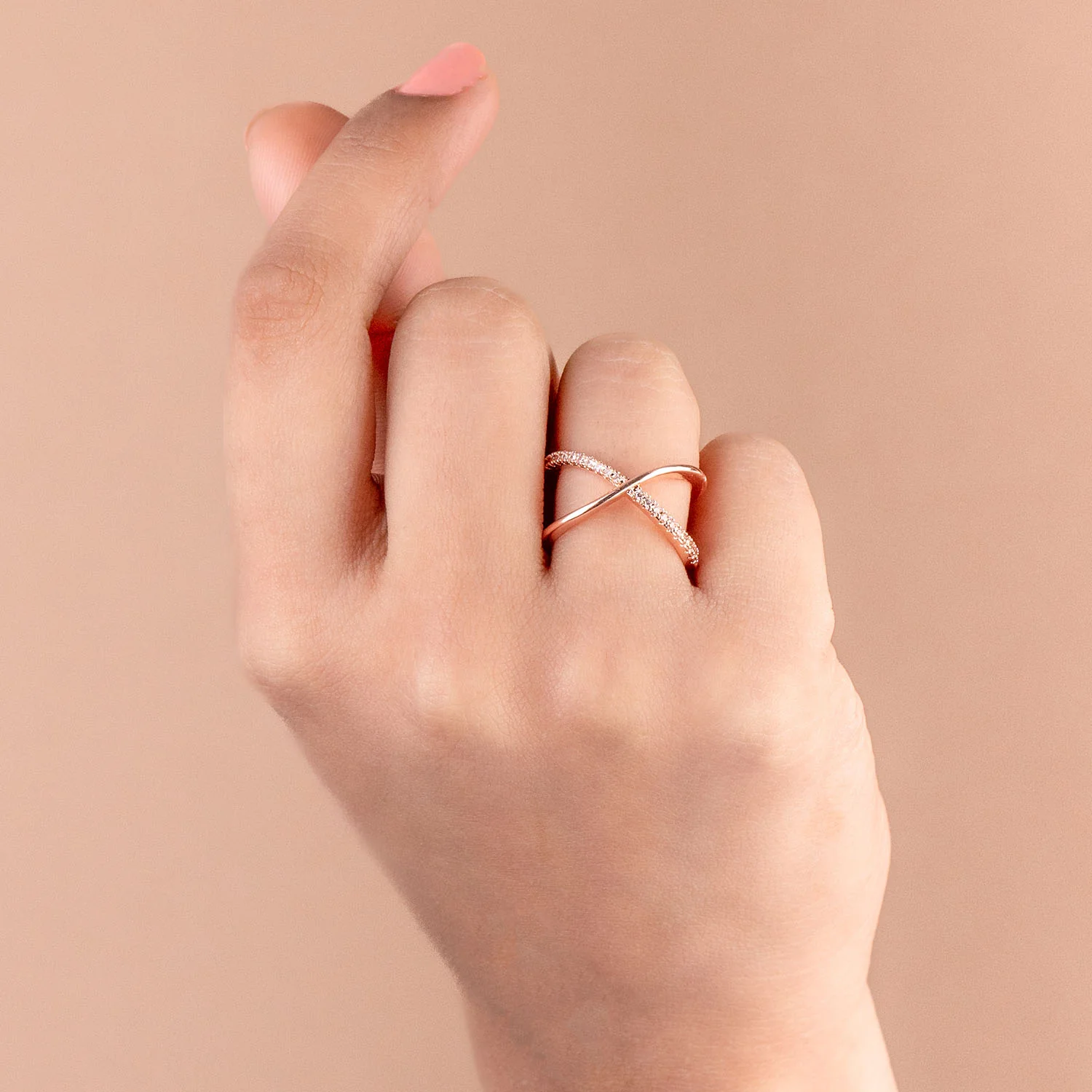 Infinity Diamond Adjustable Ring - Image 3