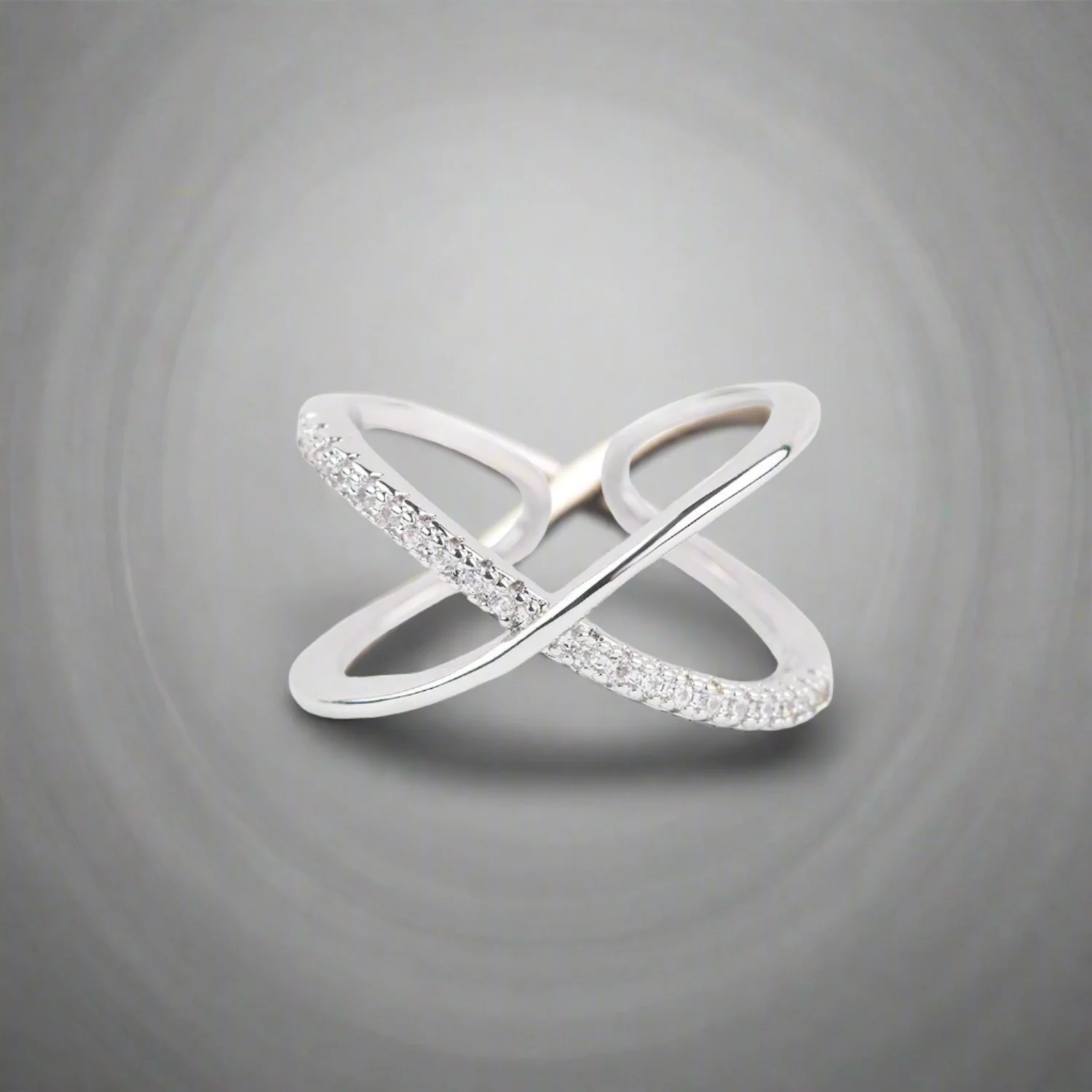 Infinity Diamond Adjustable Ring - Image 6