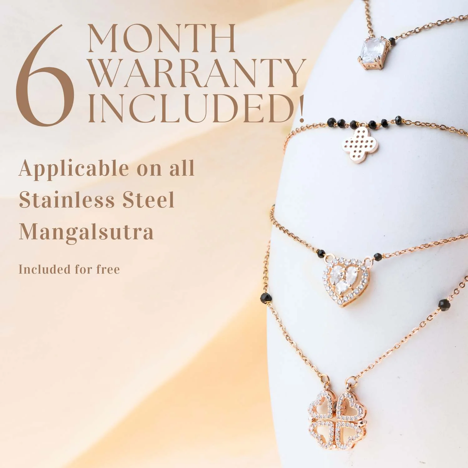 Rose Gold Pearl Mangalsutra - Image 4