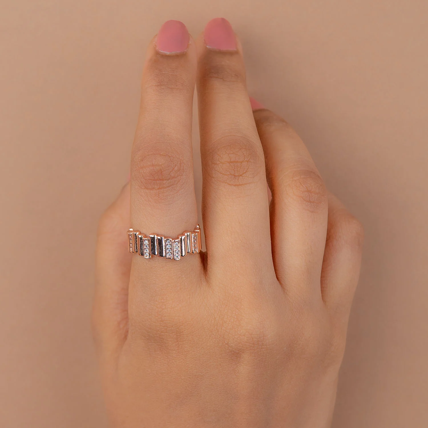Rose Gold Signature Ring - Image 2