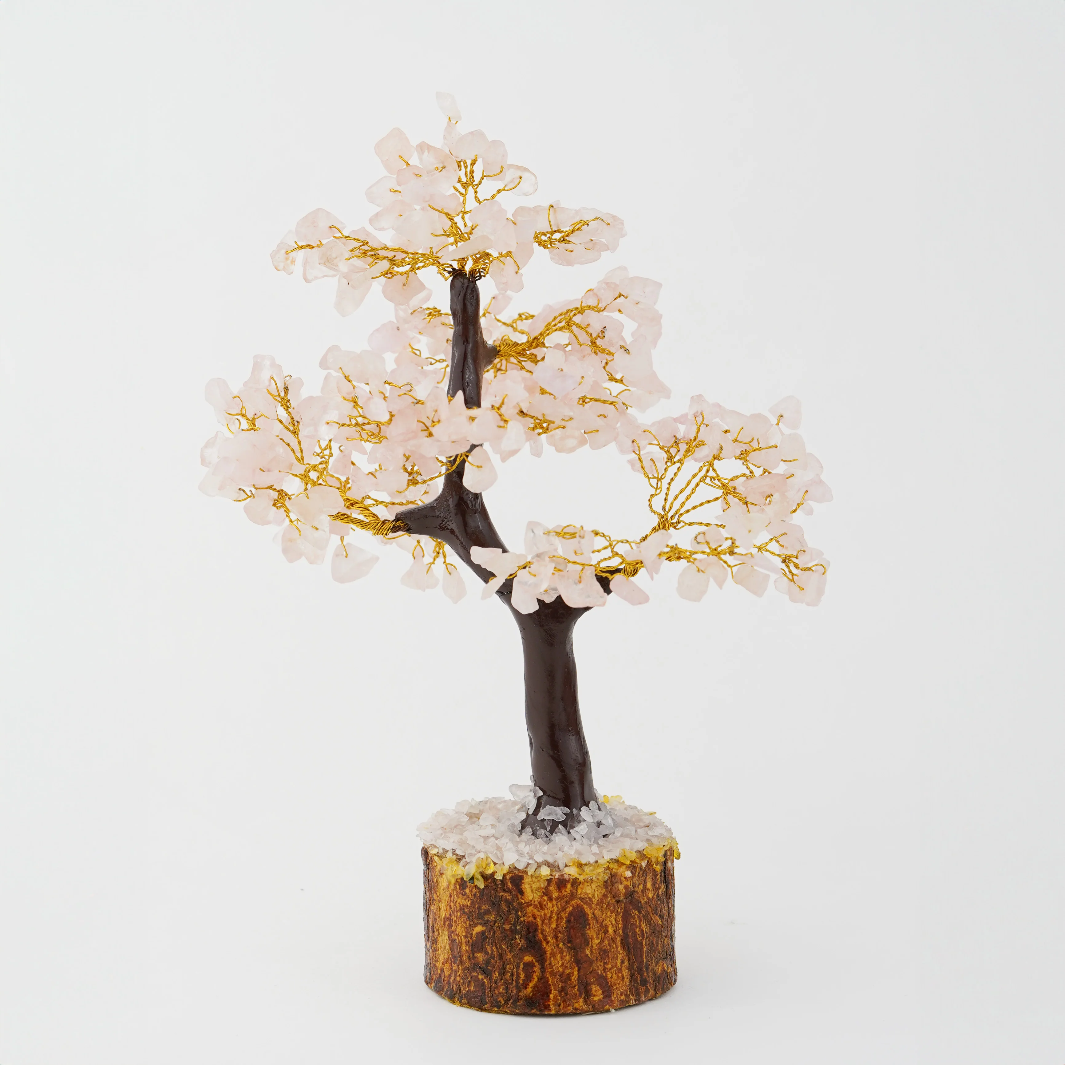 Rose Quartz Natural Stone Tree - Image 4