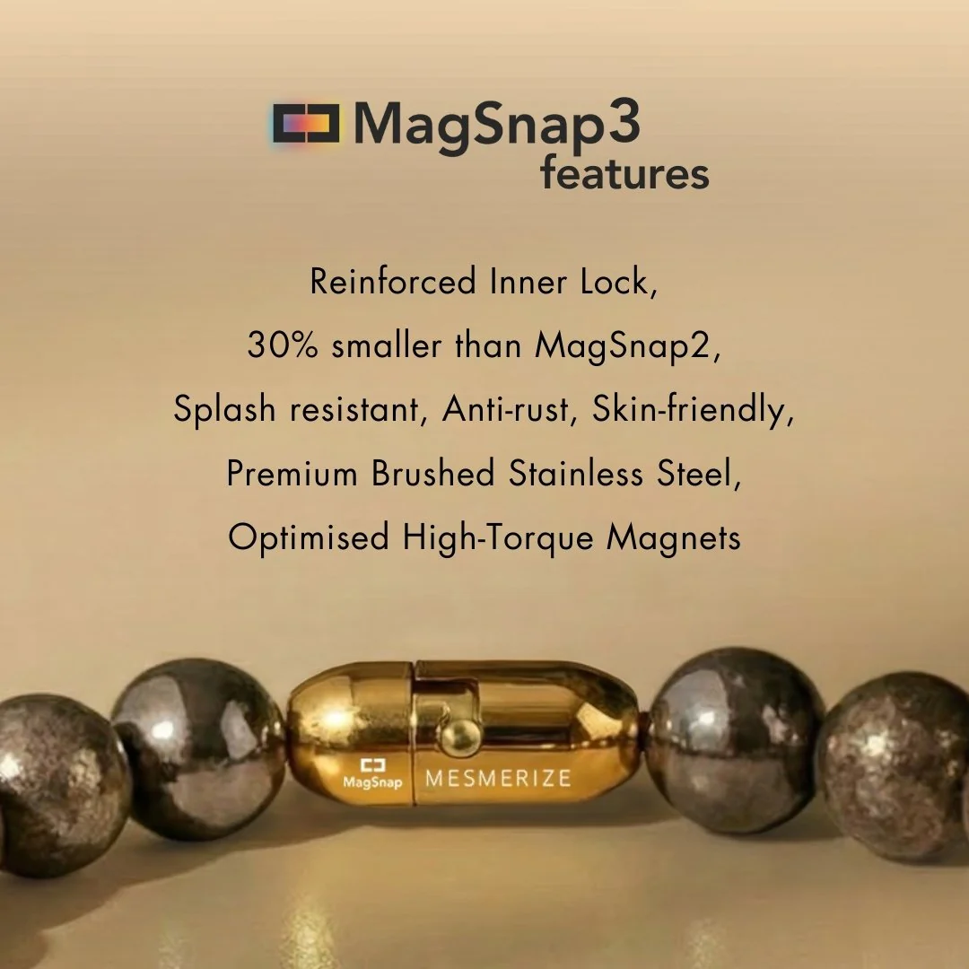 Royal Ruby Natural Stone Bracelet with Magsnap 3 - Image 5