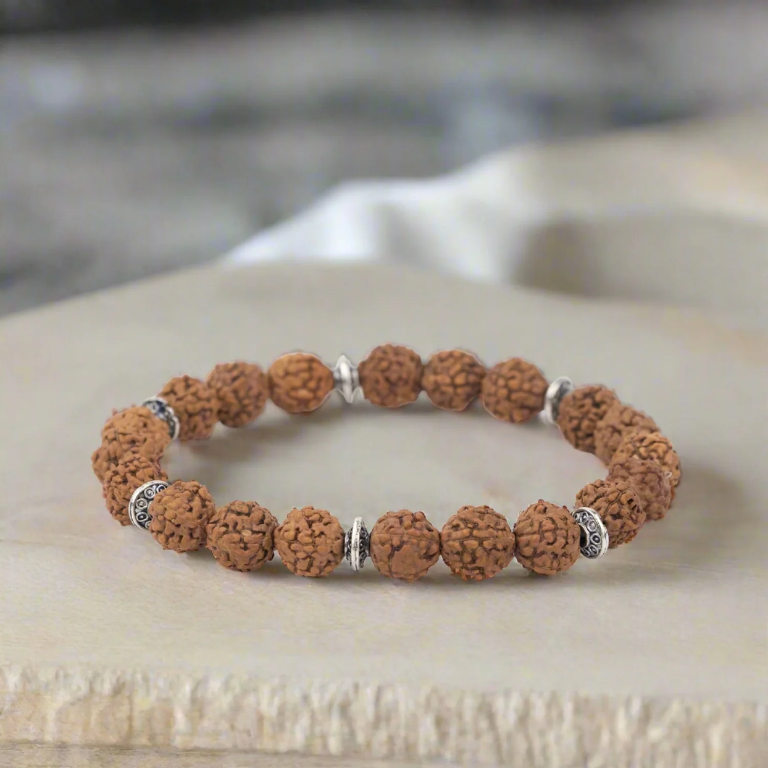 Rudraksh Natural Stone Bracelet - Image 10