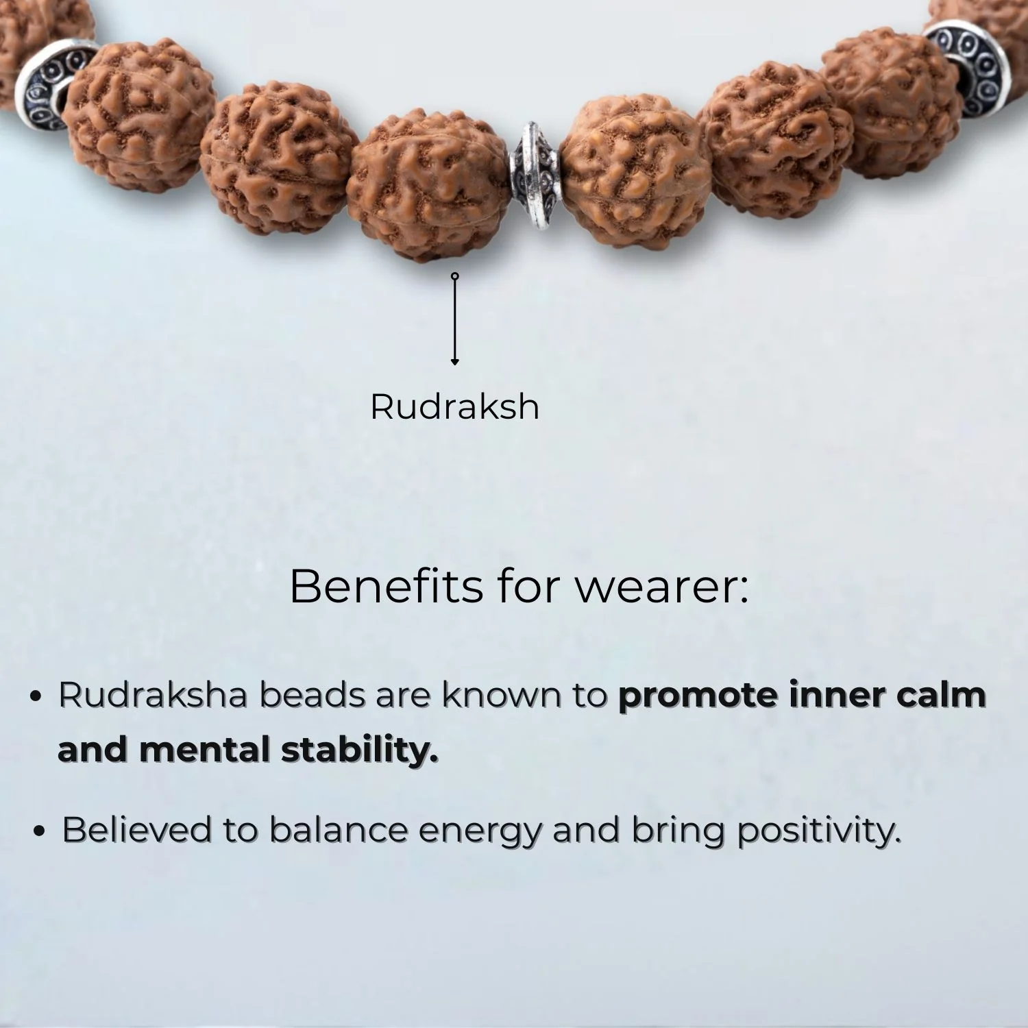 Rudraksh Natural Stone Bracelet - Image 11