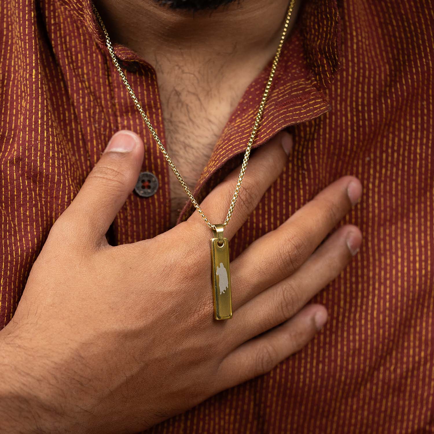 Sai Baba Mini Tag Necklace - Image 10