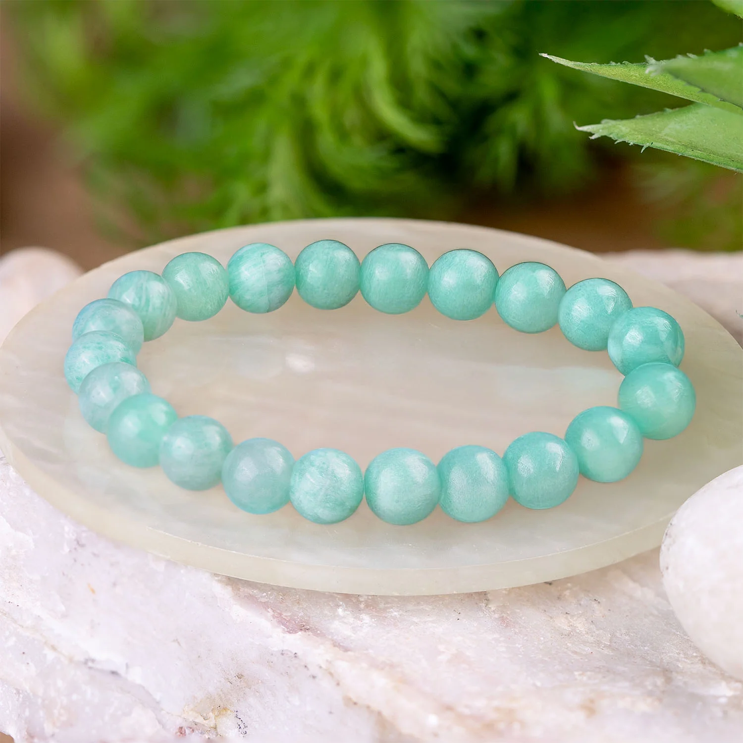 Serene Amazonite Natural Stone Bracelet - Image 10