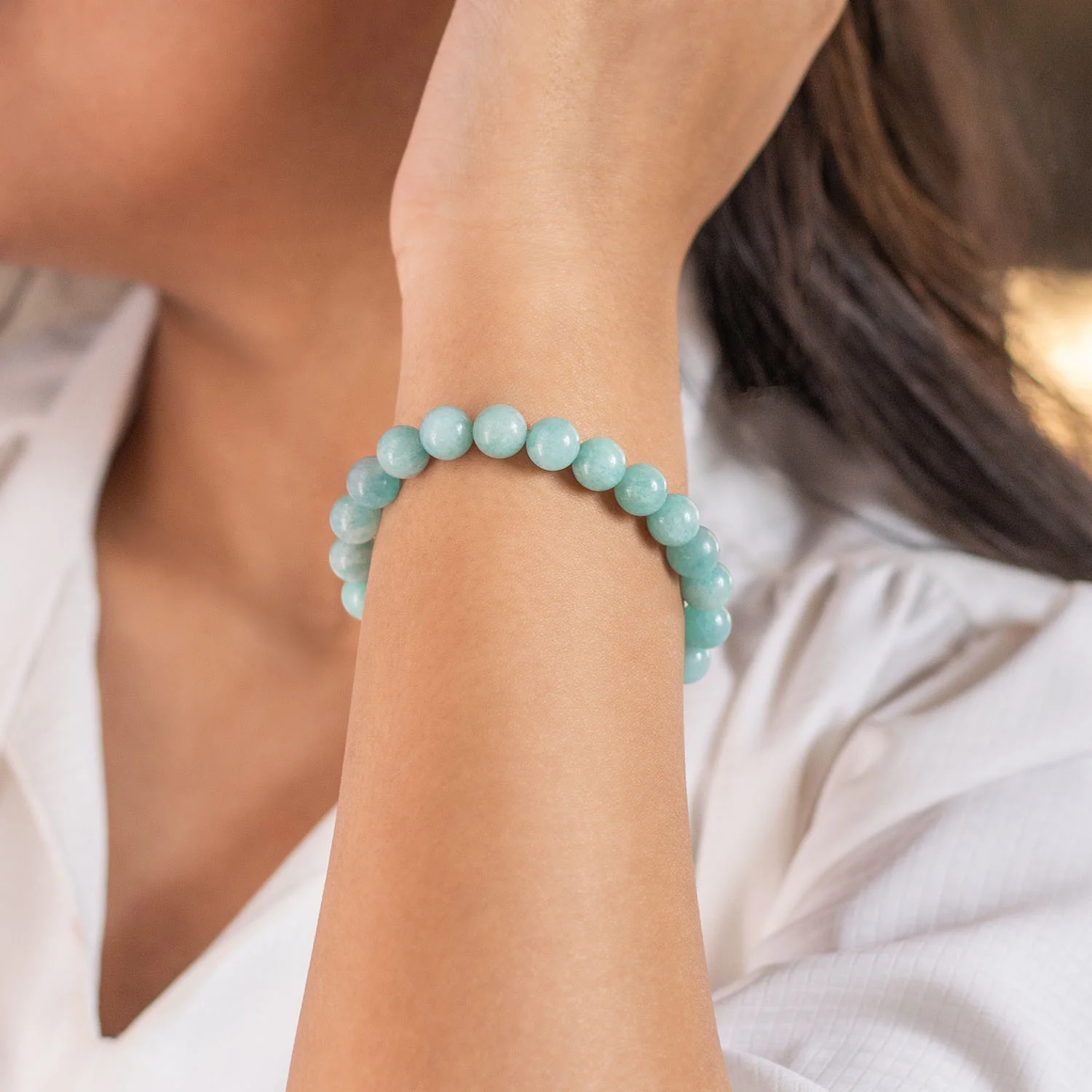 Serene Amazonite Natural Stone Bracelet - Image 12