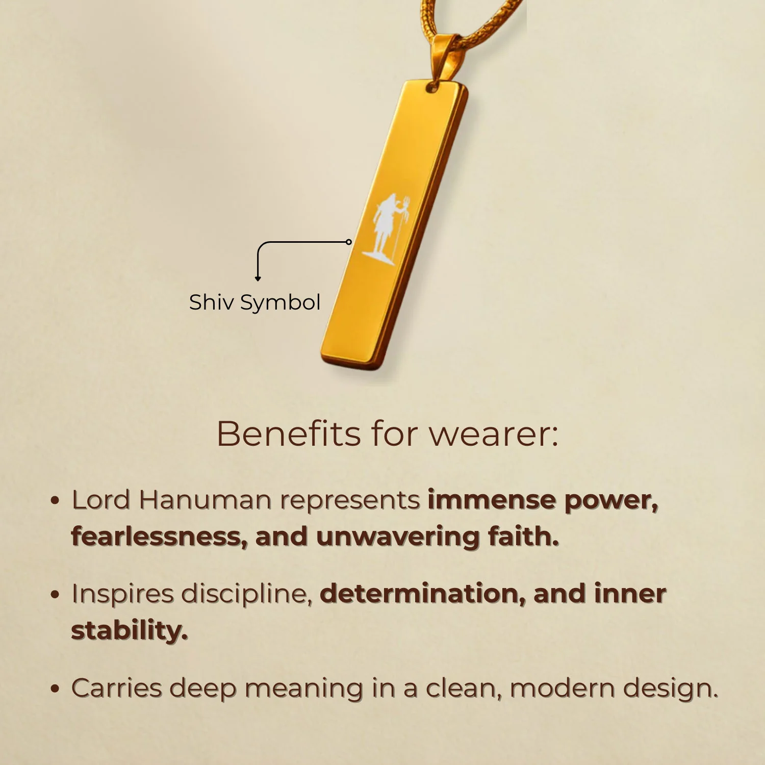 Shiv Mini Tag Necklace - Image 10