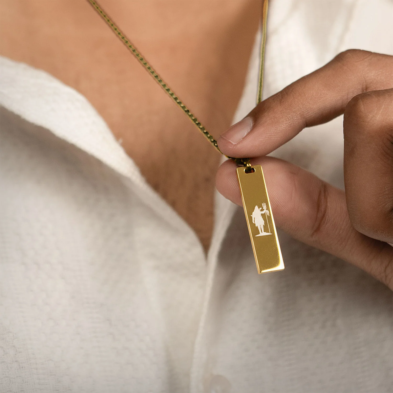 Shiv Mini Tag Necklace - Image 19