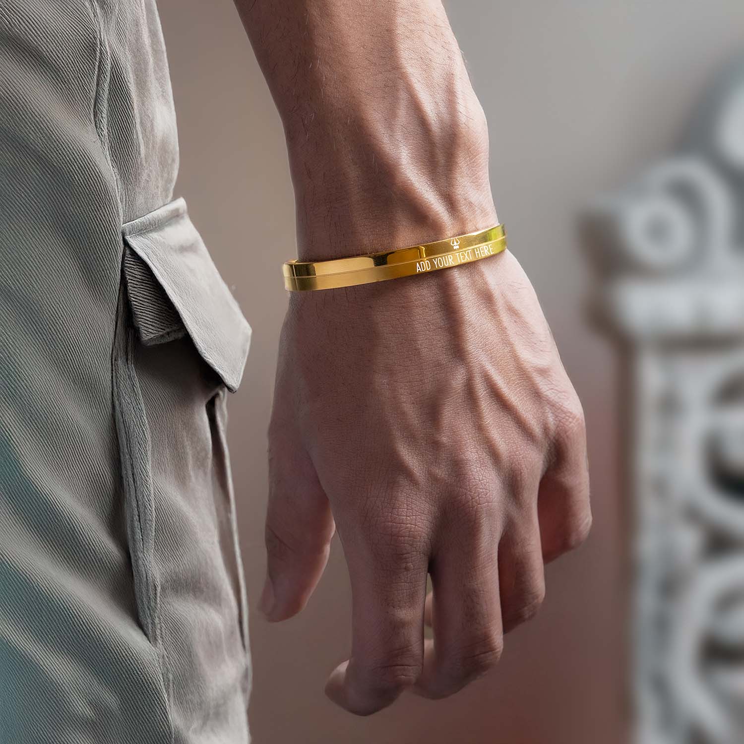 Shiv Trishul Kada Oval Bracelet - Image 18