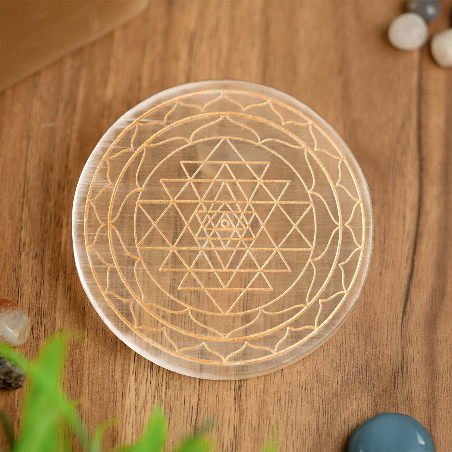 Shree Yantra Selenite Charging Plate - Image 6