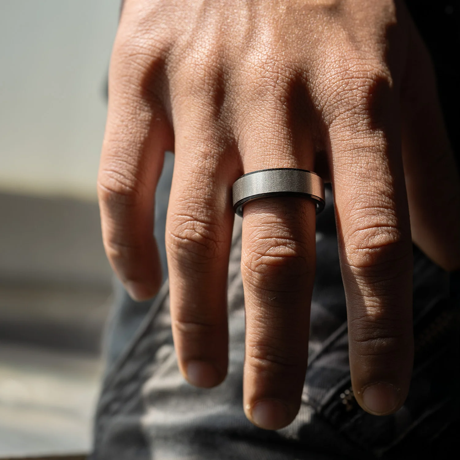 Silver On Black Felix Ring - Image 2