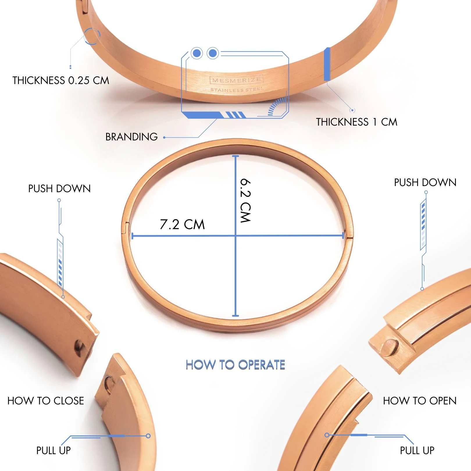 Lucius Oval Kada Bracelet - Image 14