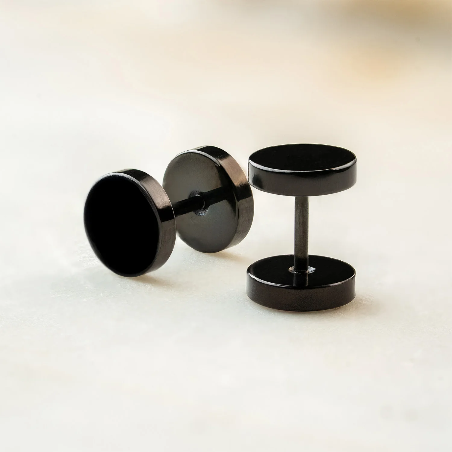 Round Stud Earrings-Pair - Image 3