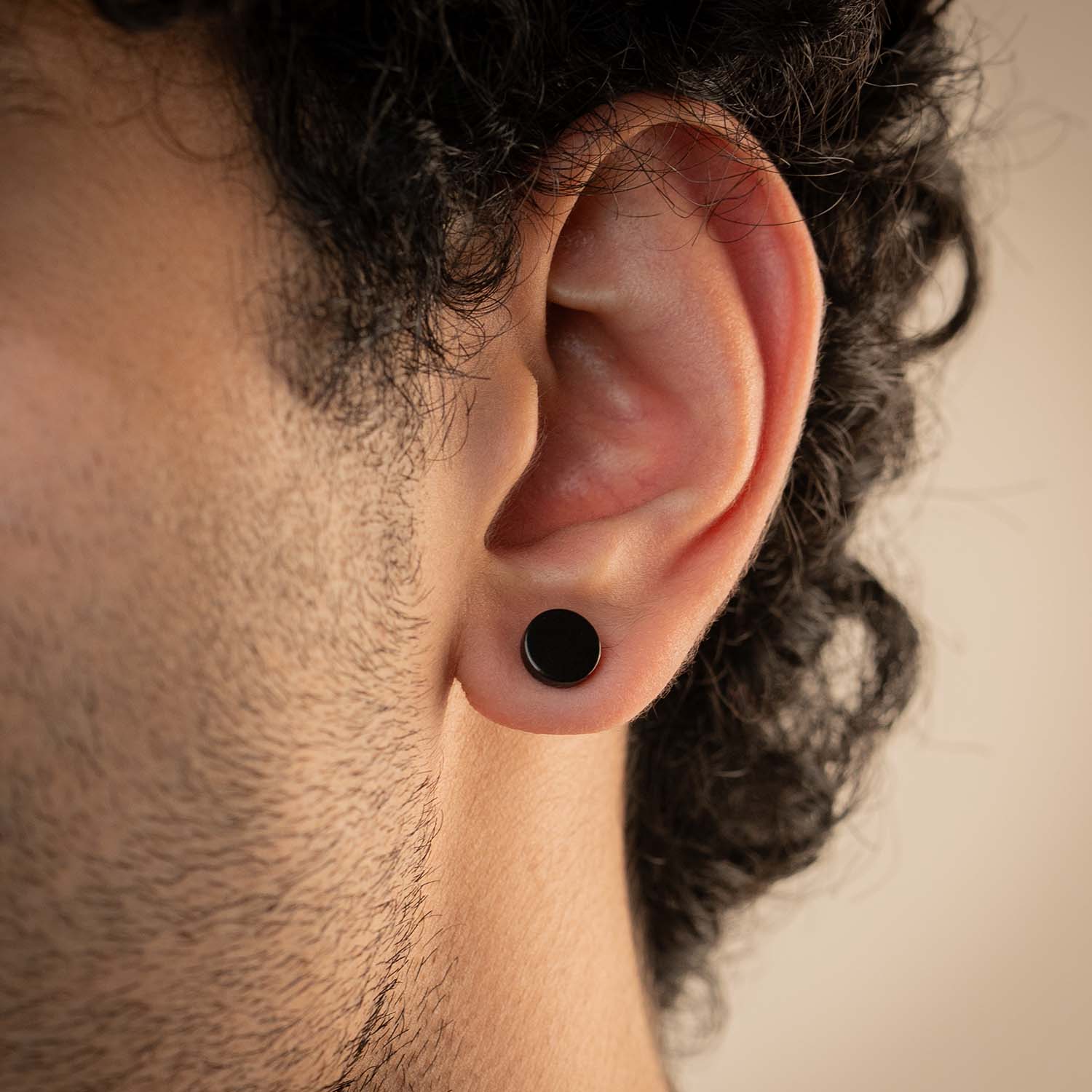 Round Stud Earrings-Pair - Image 4