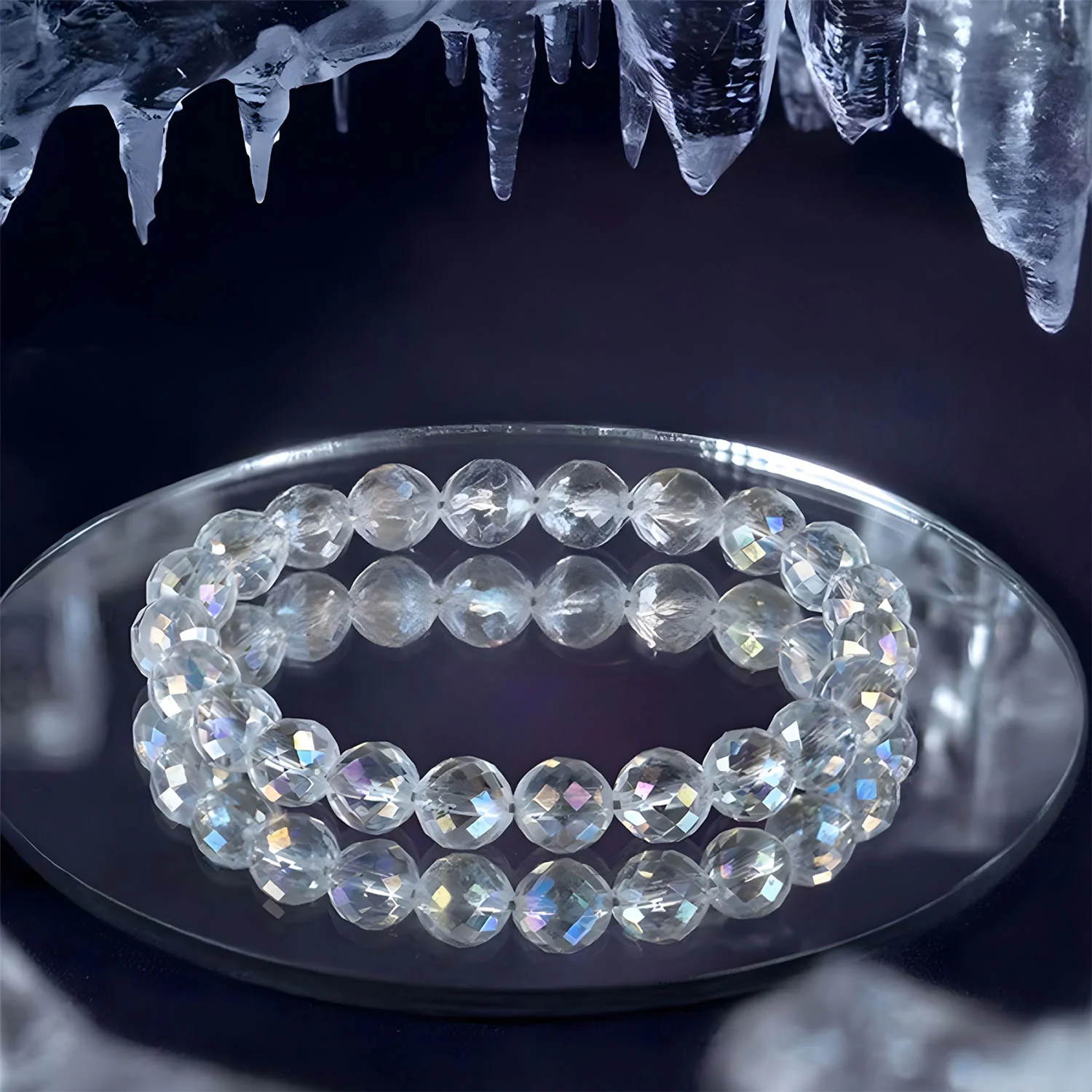 Starlit Aura Quartz Natural Stone Bracelet - Image 10