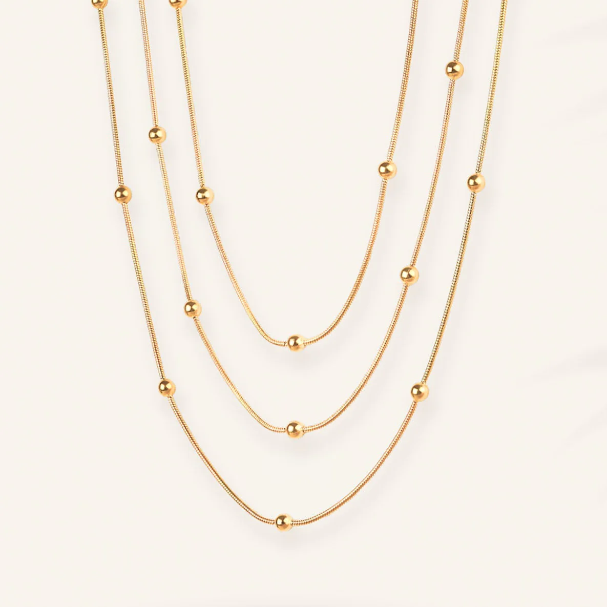 Stella Grace Layered Gold Necklace - Image 3