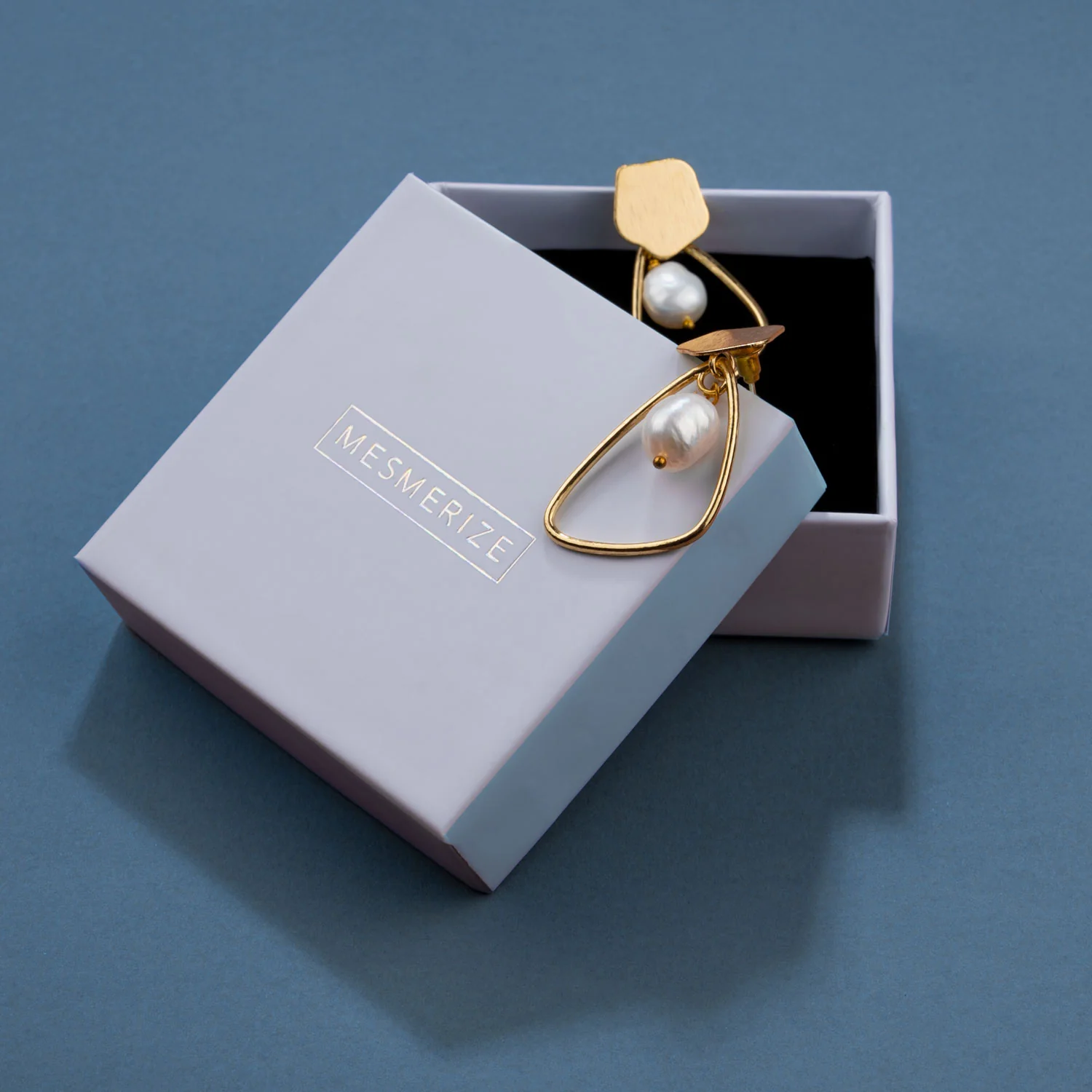 Tessa Gold Freshwater Pearl Statement Earrings - Image 3