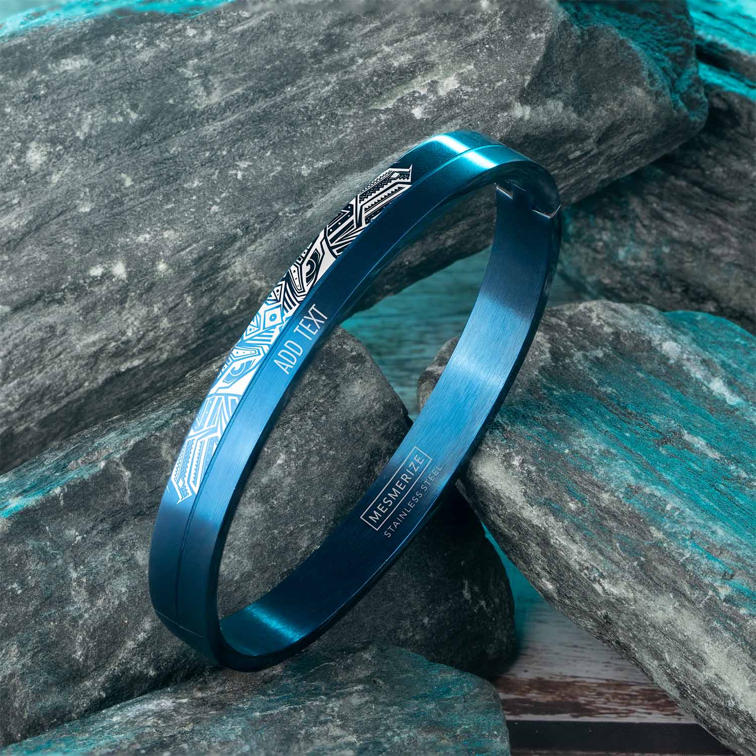 Tribal Dragon Oval Kada Bracelet - Image 15