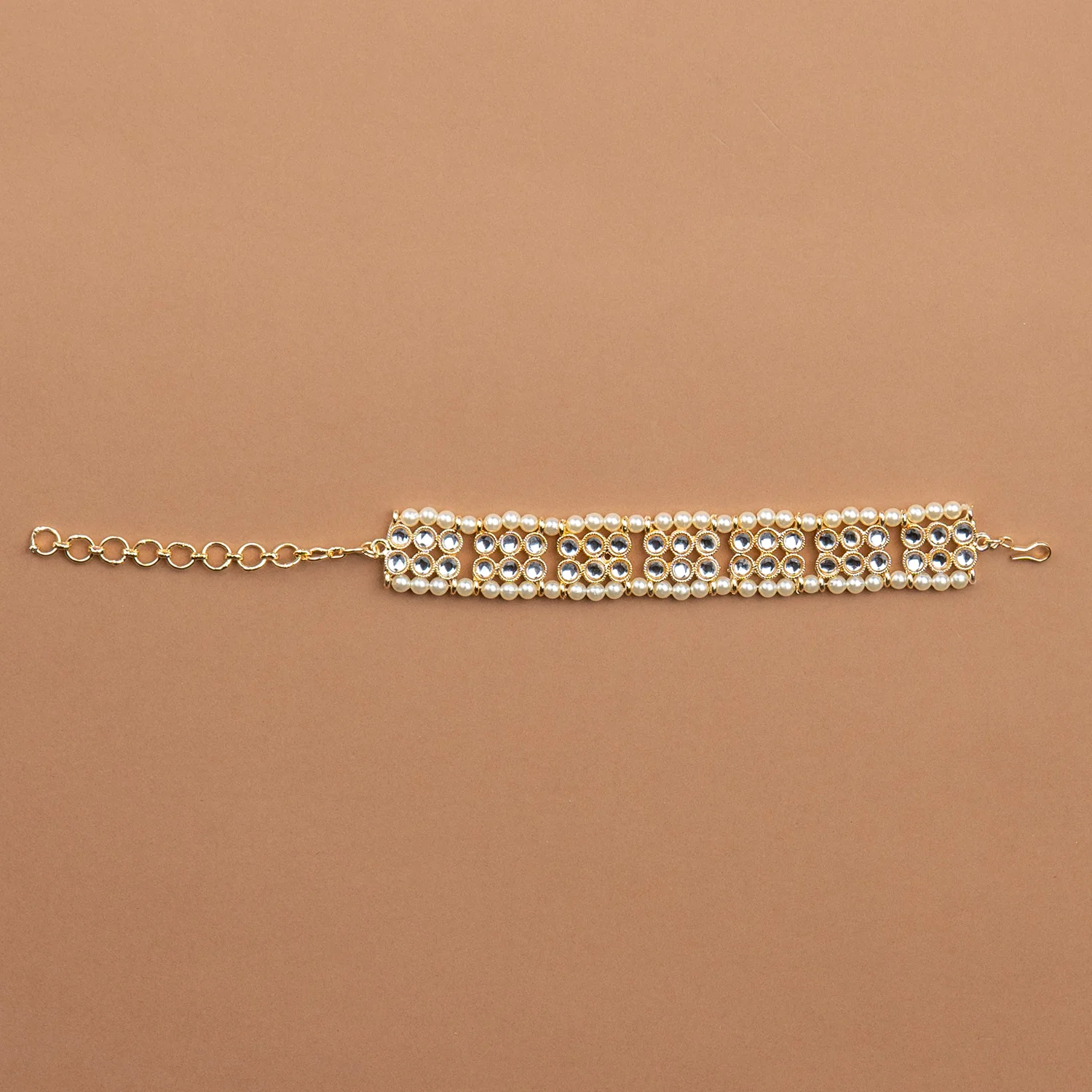 Trisha Pearl Kundan Bracelet - Image 2