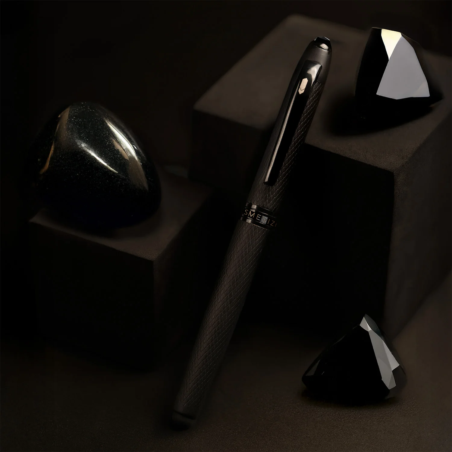 Ultra Matte Black Onyx 2 in 1 MagSnap Roller Ball Pen with Stylus - Image 9