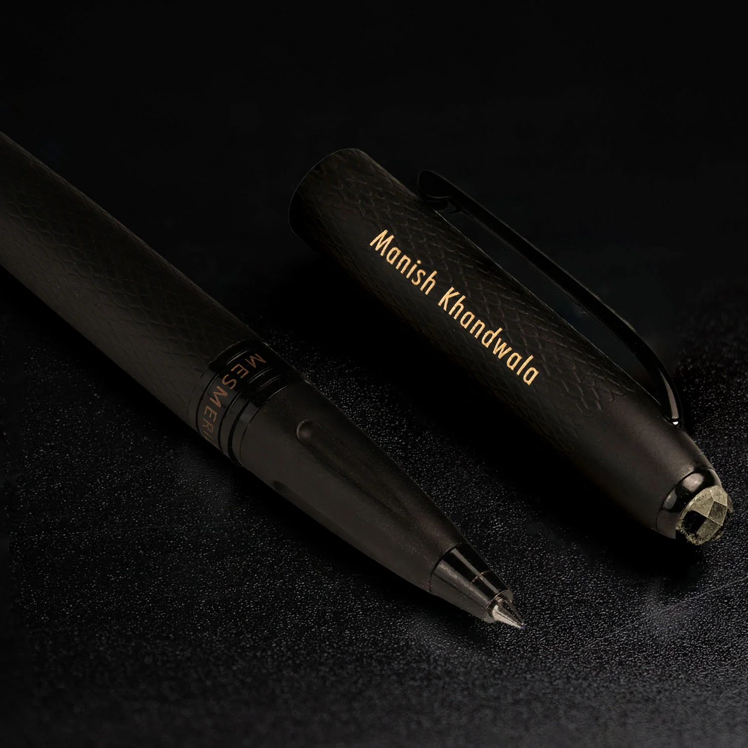 Ultra Matte Black Pyrite 2 in 1 MagSnap Roller Ball Pen with Stylus - Image 7