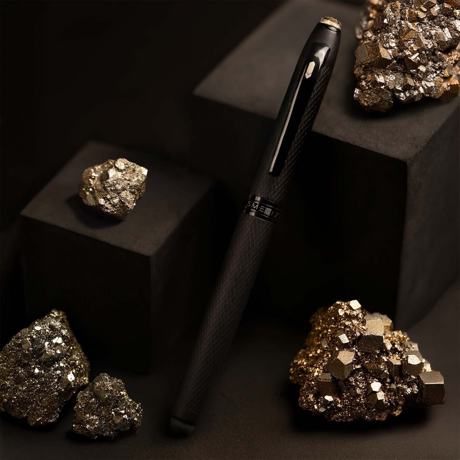 Ultra Matte Black Pyrite 2 in 1 MagSnap Roller Ball Pen with Stylus - Image 9