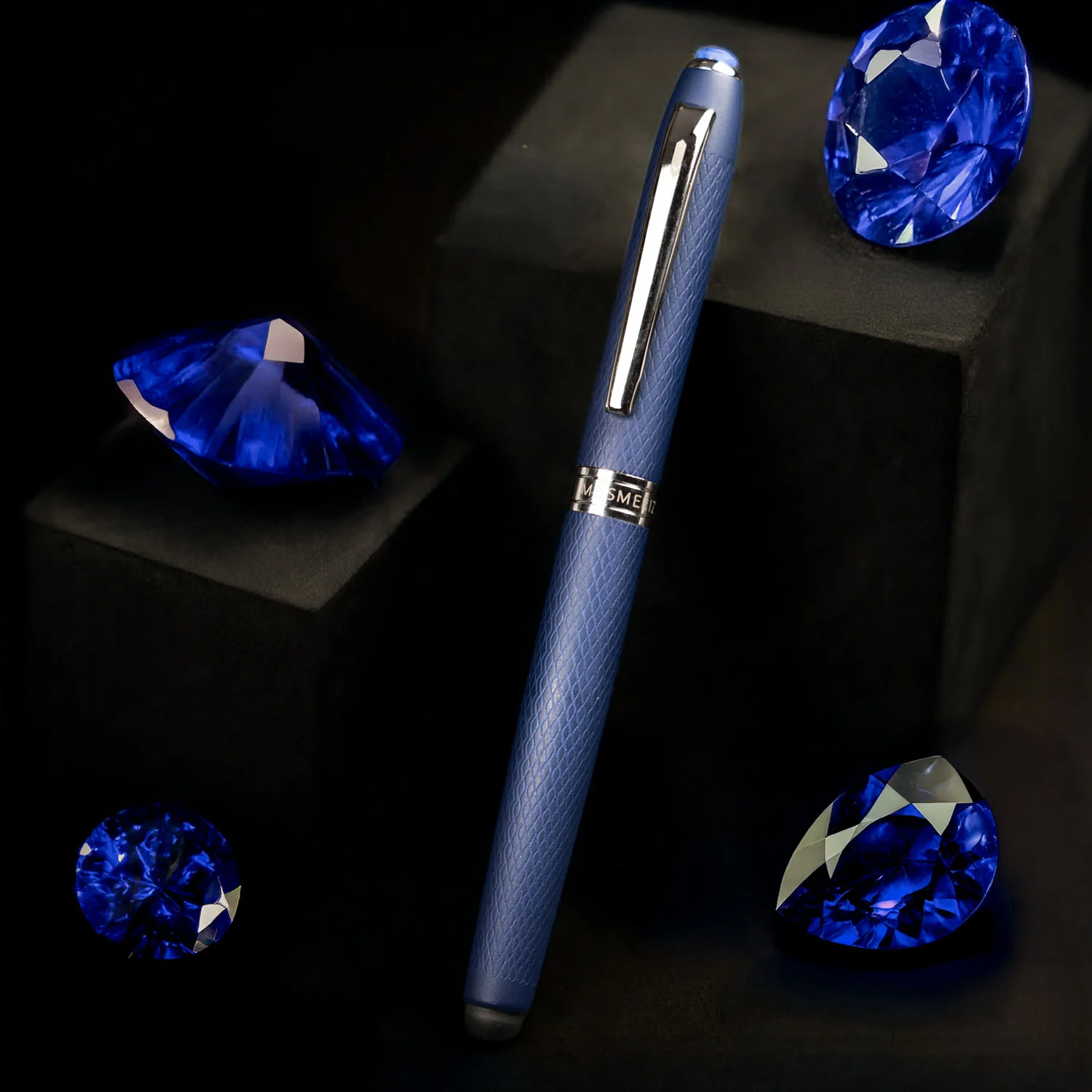 Ultra Matte Blue Sapphire 2 in 1 MagSnap Roller Ball Pen with Stylus - Image 9
