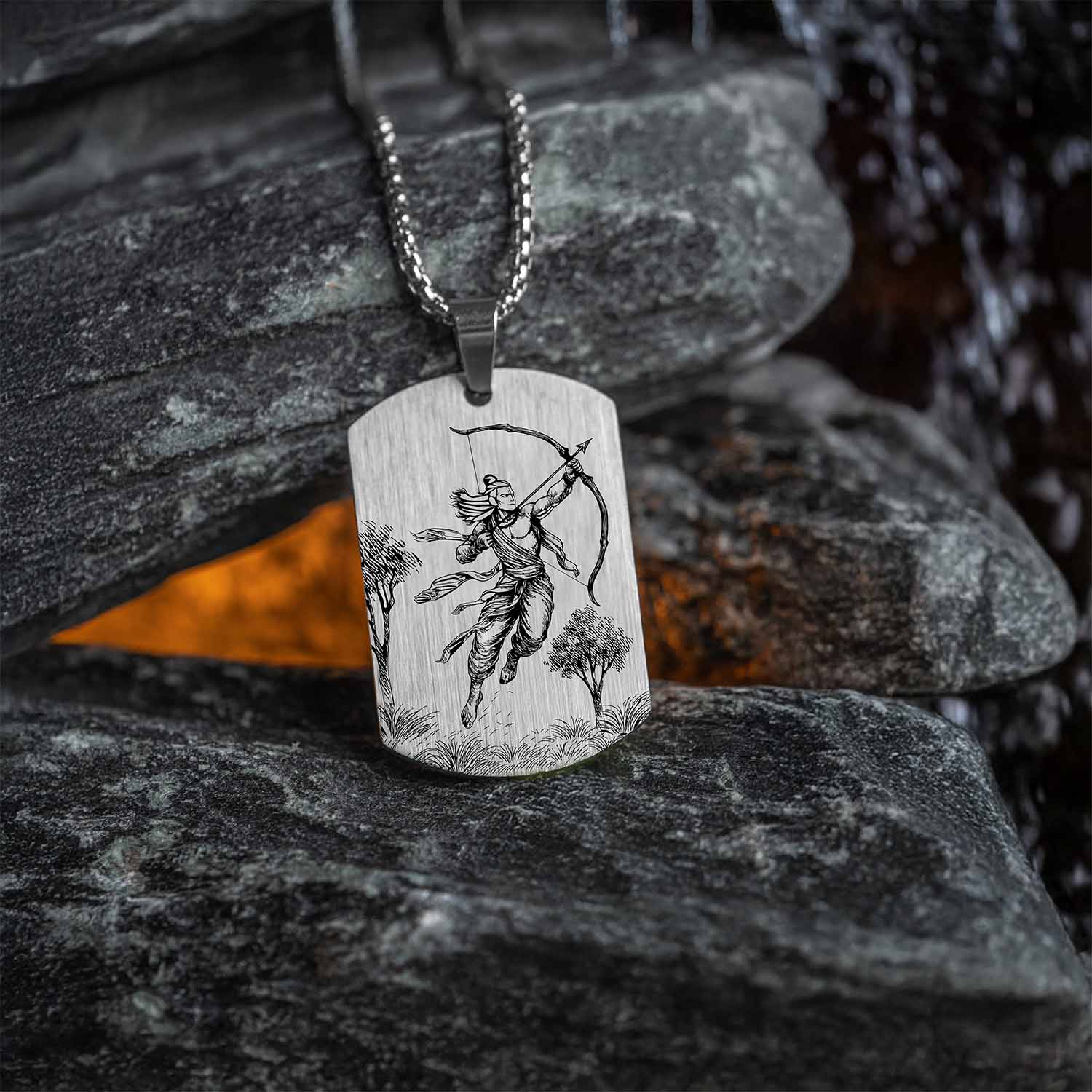 Virtuous Ram Godform Tag Necklace - Image 15