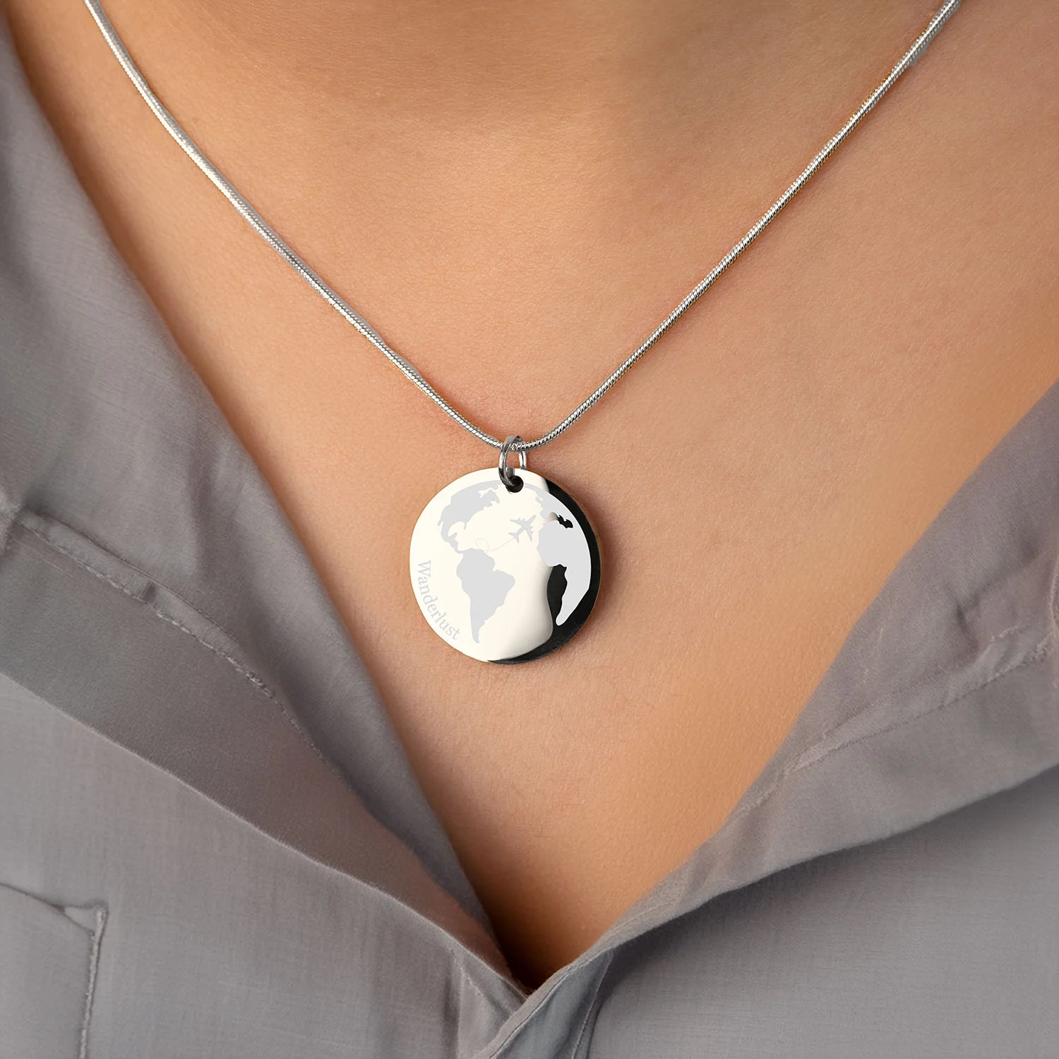 Wanderlust Circle Necklace - Image 6