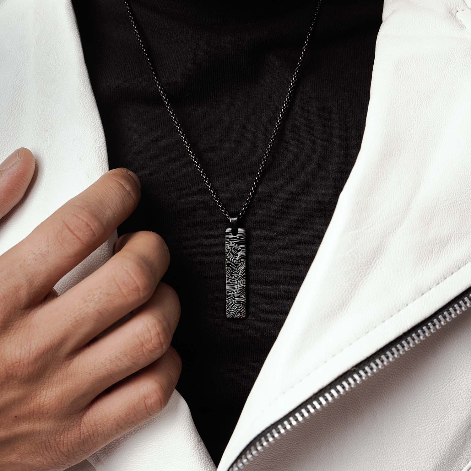 Wind Drift Mini Tag Necklace - Image 2