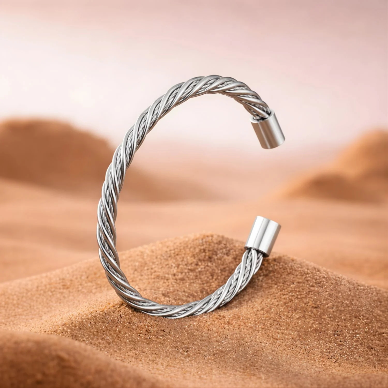 Wire Braided Cuff Bracelet - Image 4
